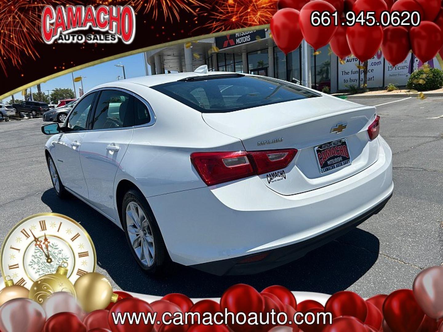 2023 WHITE Chevrolet Malibu (1G1ZD5ST6PF) with an 4-Cyl Turbo 1.5 Liter engine, Automatic CVT transmission, located at 412 Auto Vista Drive, Palmdale, CA, 93551, (661) 945-0620, 34.592636, -118.136681- Photo#5