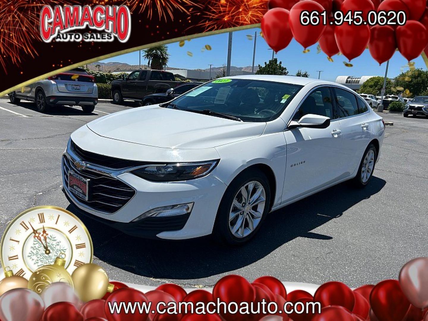 2023 WHITE Chevrolet Malibu (1G1ZD5ST6PF) with an 4-Cyl Turbo 1.5 Liter engine, Automatic CVT transmission, located at 412 Auto Vista Drive, Palmdale, CA, 93551, (661) 945-0620, 34.592636, -118.136681- Photo#7