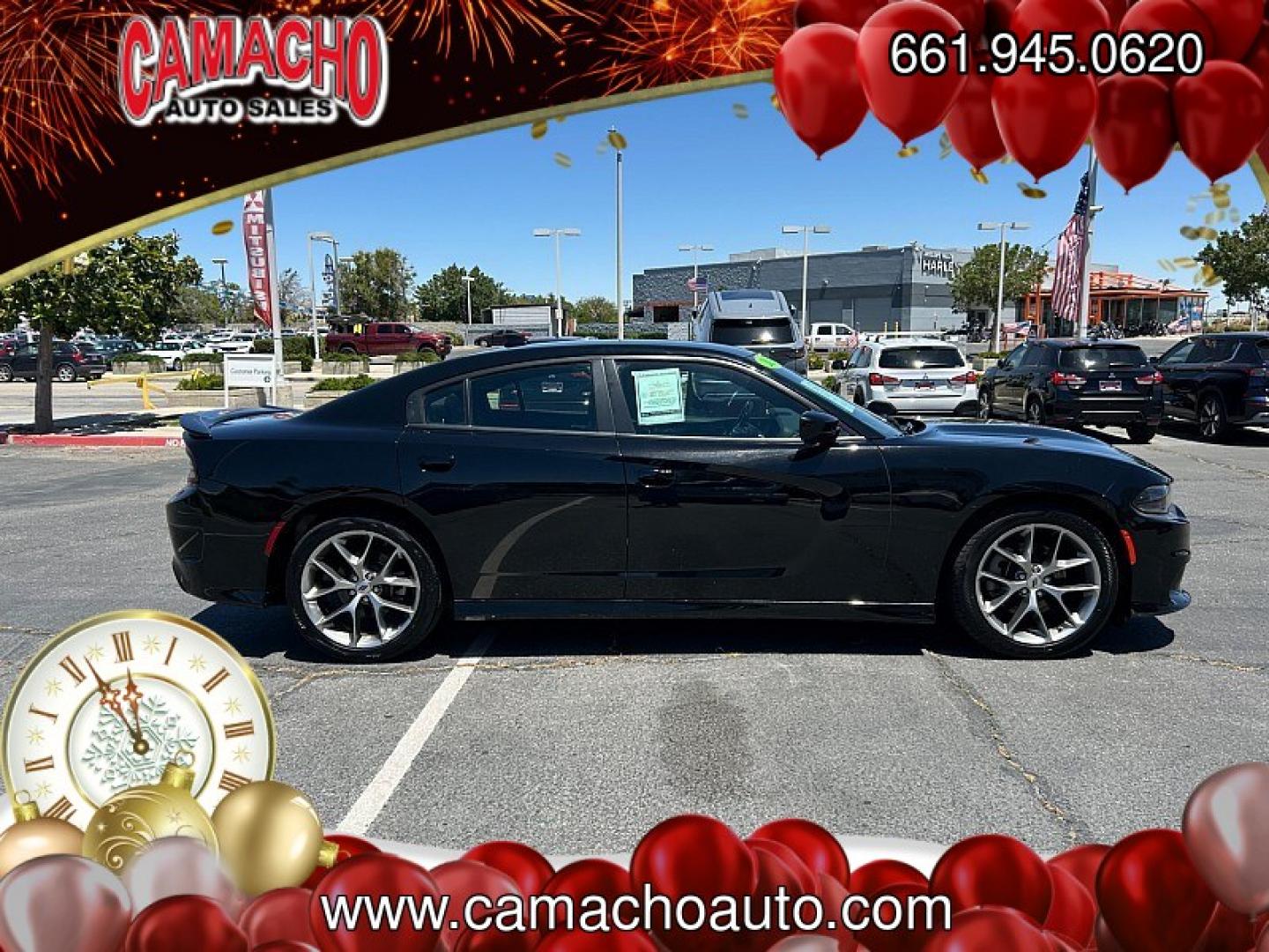 2023 BLACK Dodge Charger (2C3CDXHG9PH) with an V6 3.6 Liter engine, Automatic 8-Spd w/AutoStick transmission, located at 412 Auto Vista Drive, Palmdale, CA, 93551, (661) 945-0620, 34.592636, -118.136681 - Photo#5