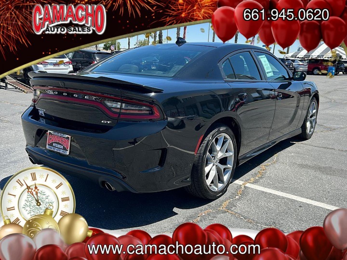 2023 BLACK Dodge Charger (2C3CDXHG9PH) with an V6 3.6 Liter engine, Automatic 8-Spd w/AutoStick transmission, located at 412 Auto Vista Drive, Palmdale, CA, 93551, (661) 945-0620, 34.592636, -118.136681 - Photo#6