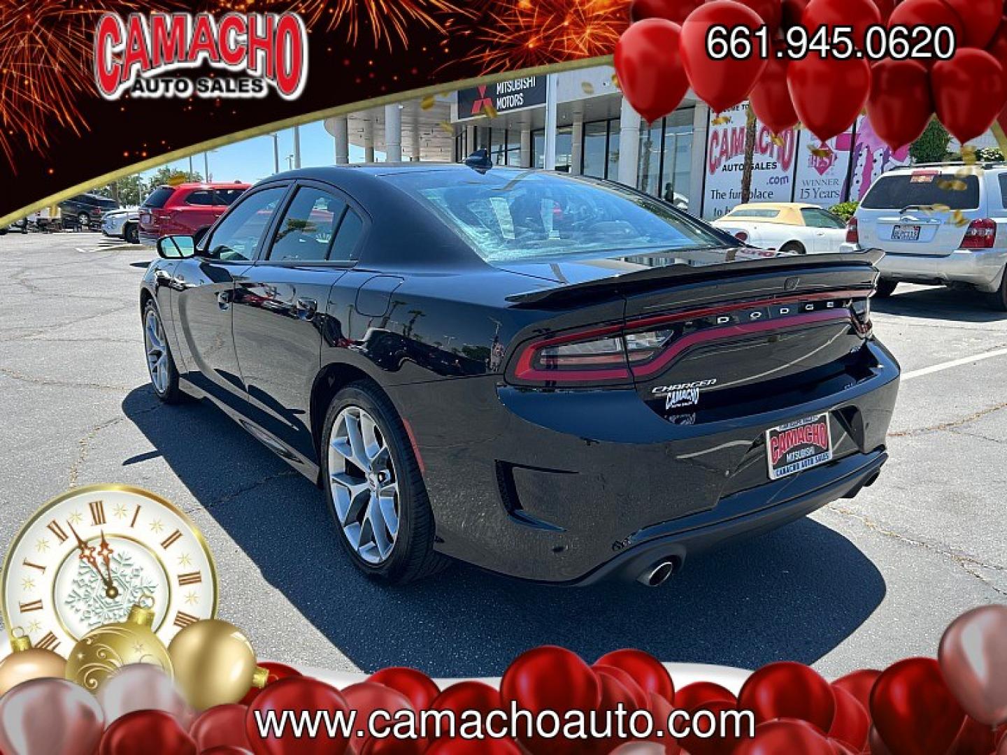 2023 BLACK Dodge Charger (2C3CDXHG9PH) with an V6 3.6 Liter engine, Automatic 8-Spd w/AutoStick transmission, located at 412 Auto Vista Drive, Palmdale, CA, 93551, (661) 945-0620, 34.592636, -118.136681 - Photo#8