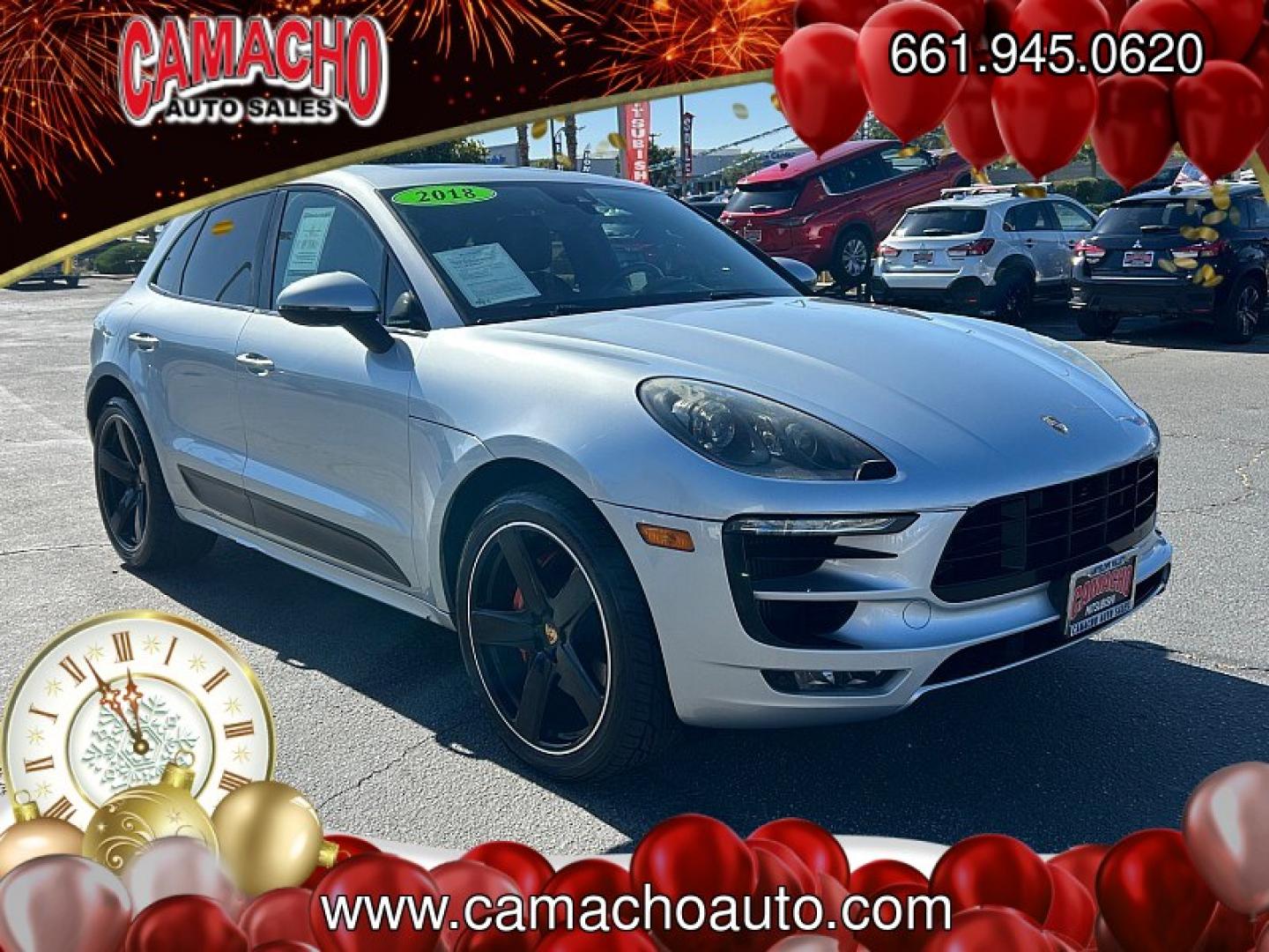 2018 SILVER Porsche Macan (WP1AG2A59JL) with an V6 Twin Turbo 3.0 Liter engine, Auto 7-Spd PDK Dbl-Cltch transmission, located at 412 Auto Vista Drive, Palmdale, CA, 93551, (661) 945-0620, 34.592636, -118.136681- Photo#0