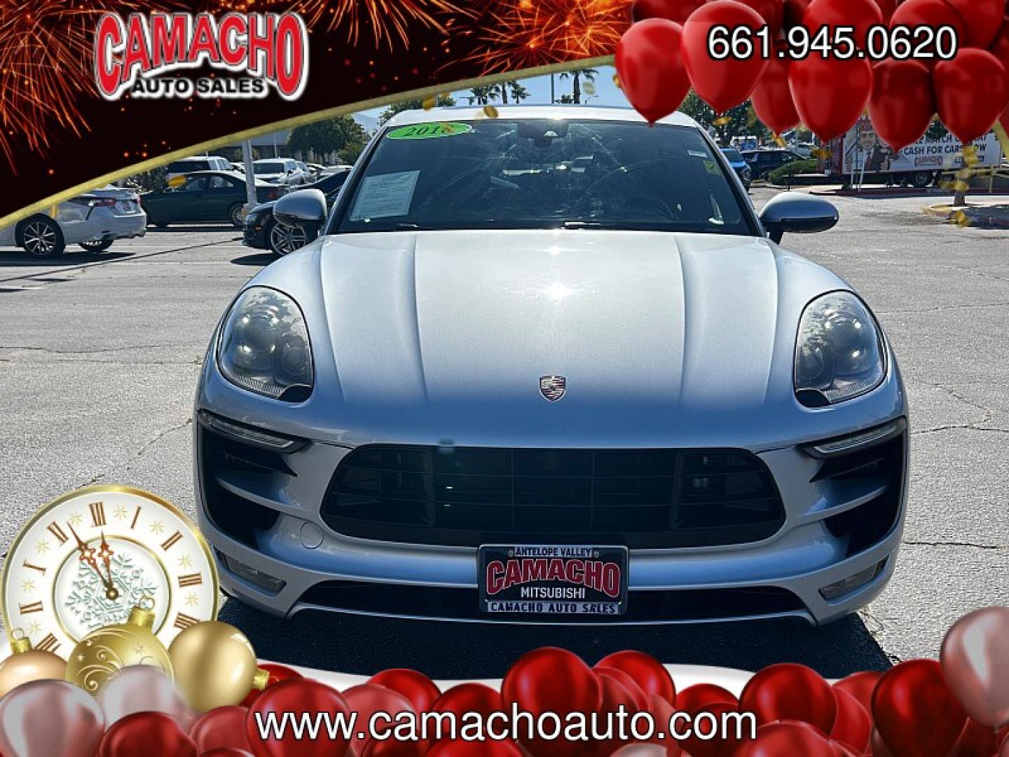 2018 SILVER Porsche Macan (WP1AG2A59JL) with an V6 Twin Turbo 3.0 Liter engine, Auto 7-Spd PDK Dbl-Cltch transmission, located at 412 Auto Vista Drive, Palmdale, CA, 93551, (661) 945-0620, 34.592636, -118.136681- Photo#1