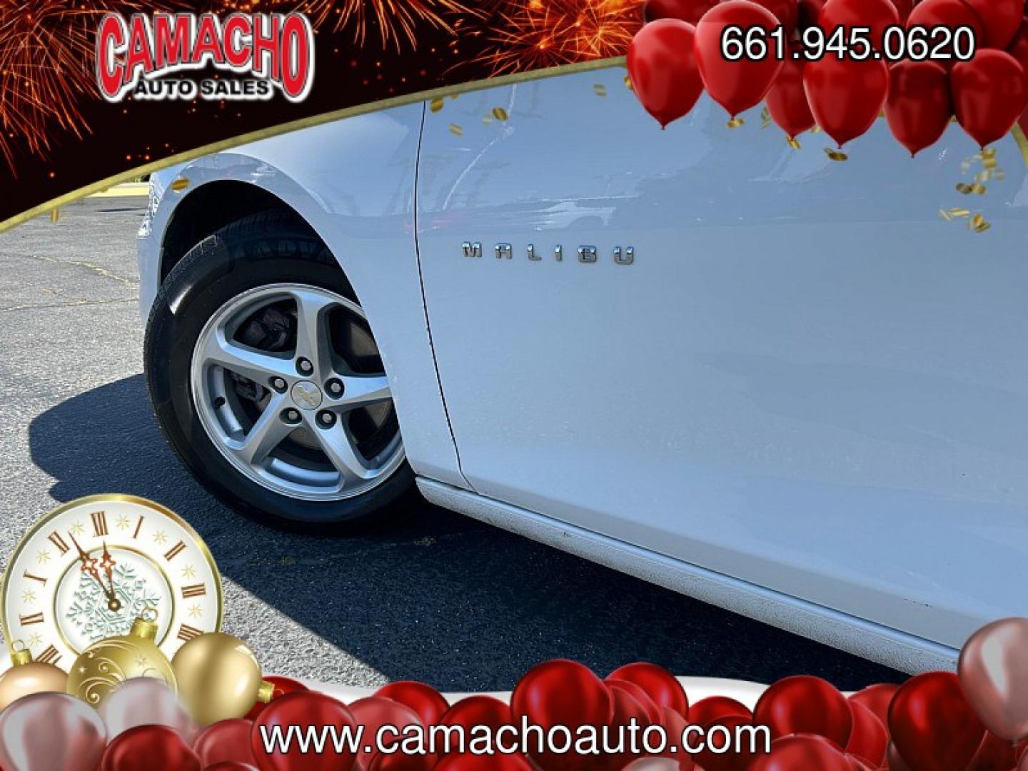2018 WHITE Chevrolet Malibu (1G1ZC5ST4JF) with an 4-Cyl Turbo 1.5 Liter engine, Automatic 6-Spd transmission, located at 412 Auto Vista Drive, Palmdale, CA, 93551, (661) 945-0620, 34.592636, -118.136681- Photo#8