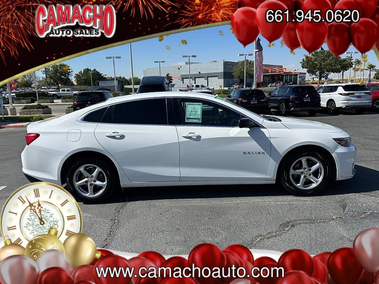 2018 WHITE Chevrolet Malibu (1G1ZC5ST4JF) with an 4-Cyl Turbo 1.5 Liter engine, Automatic 6-Spd transmission, located at 412 Auto Vista Drive, Palmdale, CA, 93551, (661) 945-0620, 34.592636, -118.136681- Photo#11