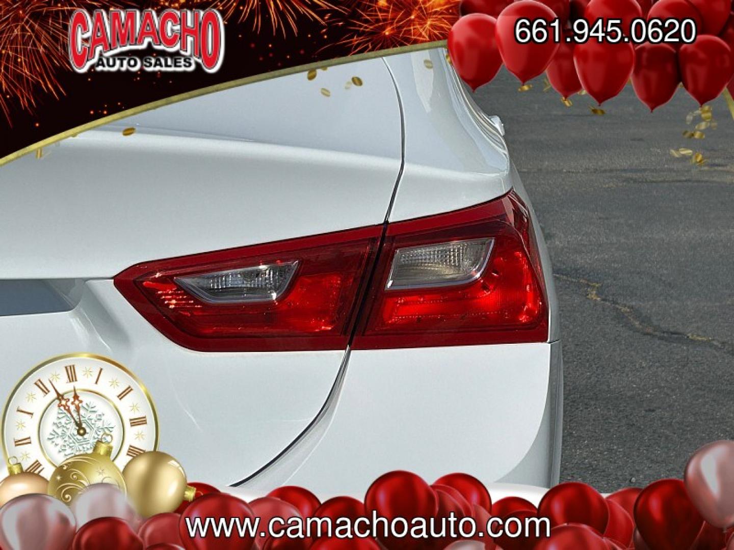 2018 WHITE Chevrolet Malibu (1G1ZC5ST4JF) with an 4-Cyl Turbo 1.5 Liter engine, Automatic 6-Spd transmission, located at 412 Auto Vista Drive, Palmdale, CA, 93551, (661) 945-0620, 34.592636, -118.136681- Photo#14