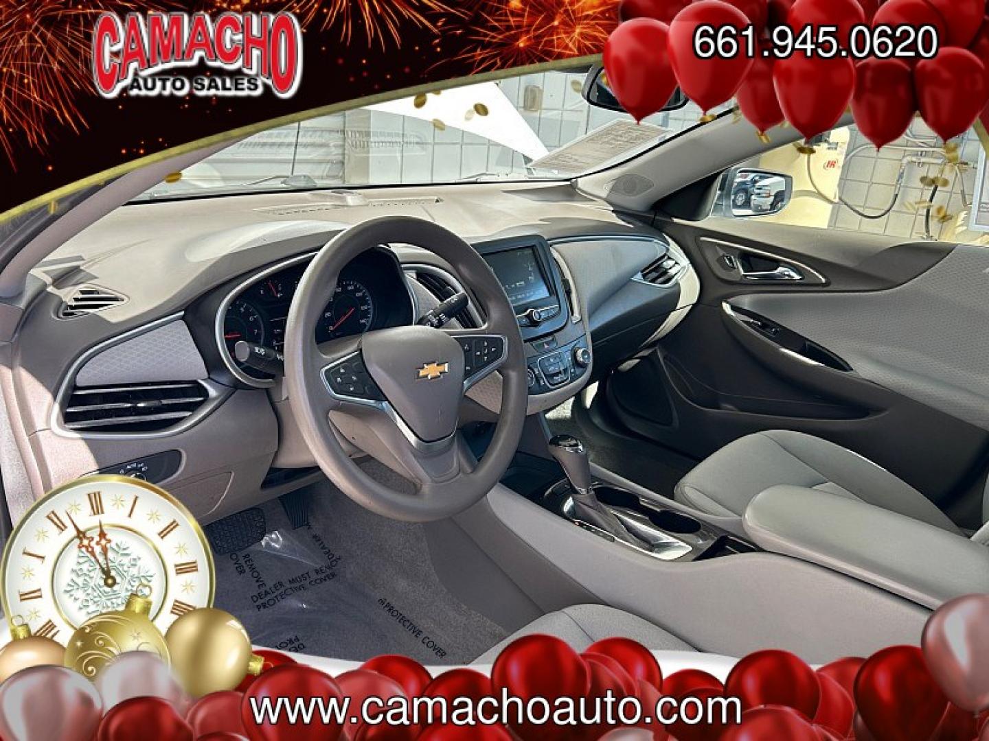 2018 WHITE Chevrolet Malibu (1G1ZC5ST4JF) with an 4-Cyl Turbo 1.5 Liter engine, Automatic 6-Spd transmission, located at 412 Auto Vista Drive, Palmdale, CA, 93551, (661) 945-0620, 34.592636, -118.136681- Photo#17