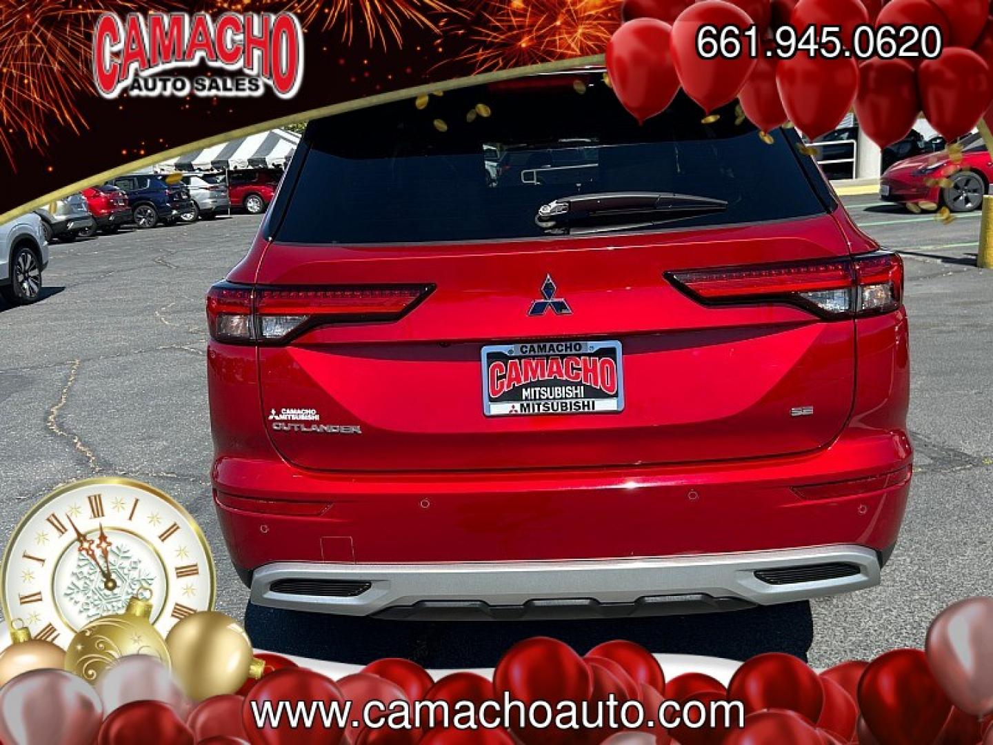 2024 RED Mitsubishi Outlander (JA4J3VA8XRZ) with an 4-Cyl 2.5 Liter engine, Automatic CVT transmission, located at 412 Auto Vista Drive, Palmdale, CA, 93551, (661) 945-0620, 34.592636, -118.136681 - Photo#8