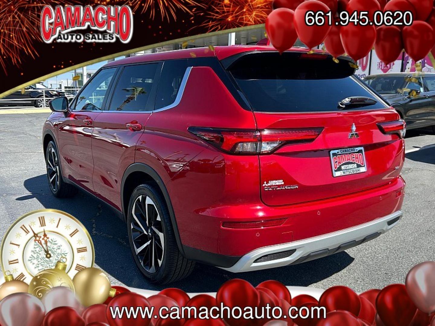 2024 RED Mitsubishi Outlander (JA4J3VA8XRZ) with an 4-Cyl 2.5 Liter engine, Automatic CVT transmission, located at 412 Auto Vista Drive, Palmdale, CA, 93551, (661) 945-0620, 34.592636, -118.136681 - Photo#9