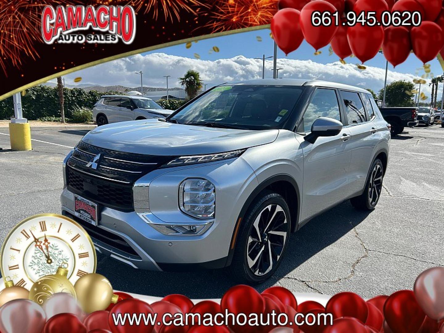 2024 BLACK Mitsubishi Outlander (JA4J3VA89RZ) with an 4-Cyl 2.5 Liter engine, Automatic CVT transmission, located at 412 Auto Vista Drive, Palmdale, CA, 93551, (661) 945-0620, 34.592636, -118.136681- Photo#4