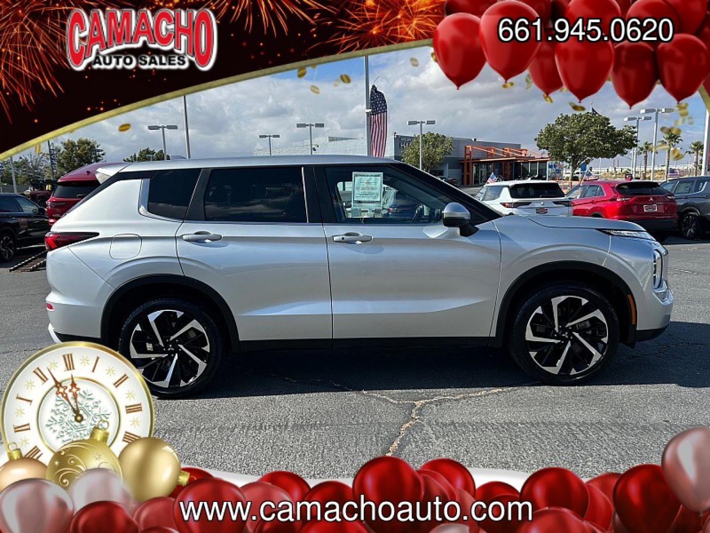 2024 BLACK Mitsubishi Outlander (JA4J3VA89RZ) with an 4-Cyl 2.5 Liter engine, Automatic CVT transmission, located at 412 Auto Vista Drive, Palmdale, CA, 93551, (661) 945-0620, 34.592636, -118.136681- Photo#5