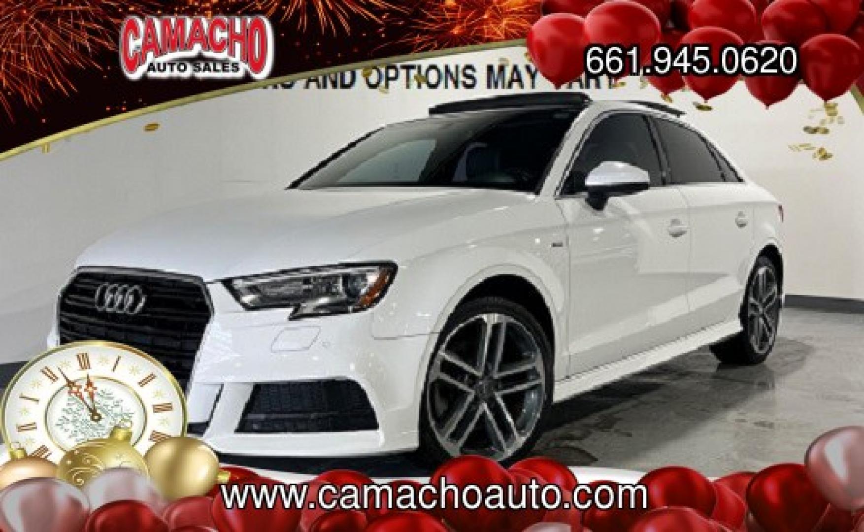 2024 WHITE Audi A3 (WAUAUDGY0RA) with an 4-Cyl Turbo 2.0L Hybrid engine, Automatic 7-Spd transmission, located at 412 Auto Vista Drive, Palmdale, CA, 93551, (661) 945-0620, 34.592636, -118.136681 - Photo#0