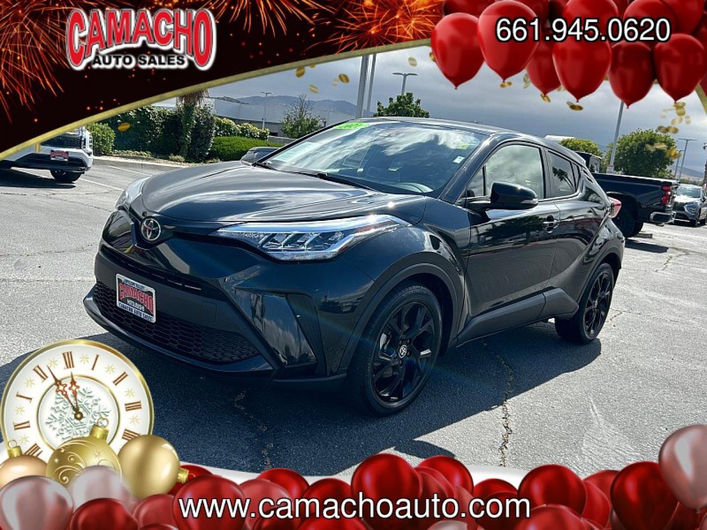 2021 BLACK Toyota C-HR (JTNKHMBX0M1) with an 4-Cyl 2.0 Liter engine, Automatic CVTi-S transmission, located at 412 Auto Vista Drive, Palmdale, CA, 93551, (661) 945-0620, 34.592636, -118.136681 - Photo#2