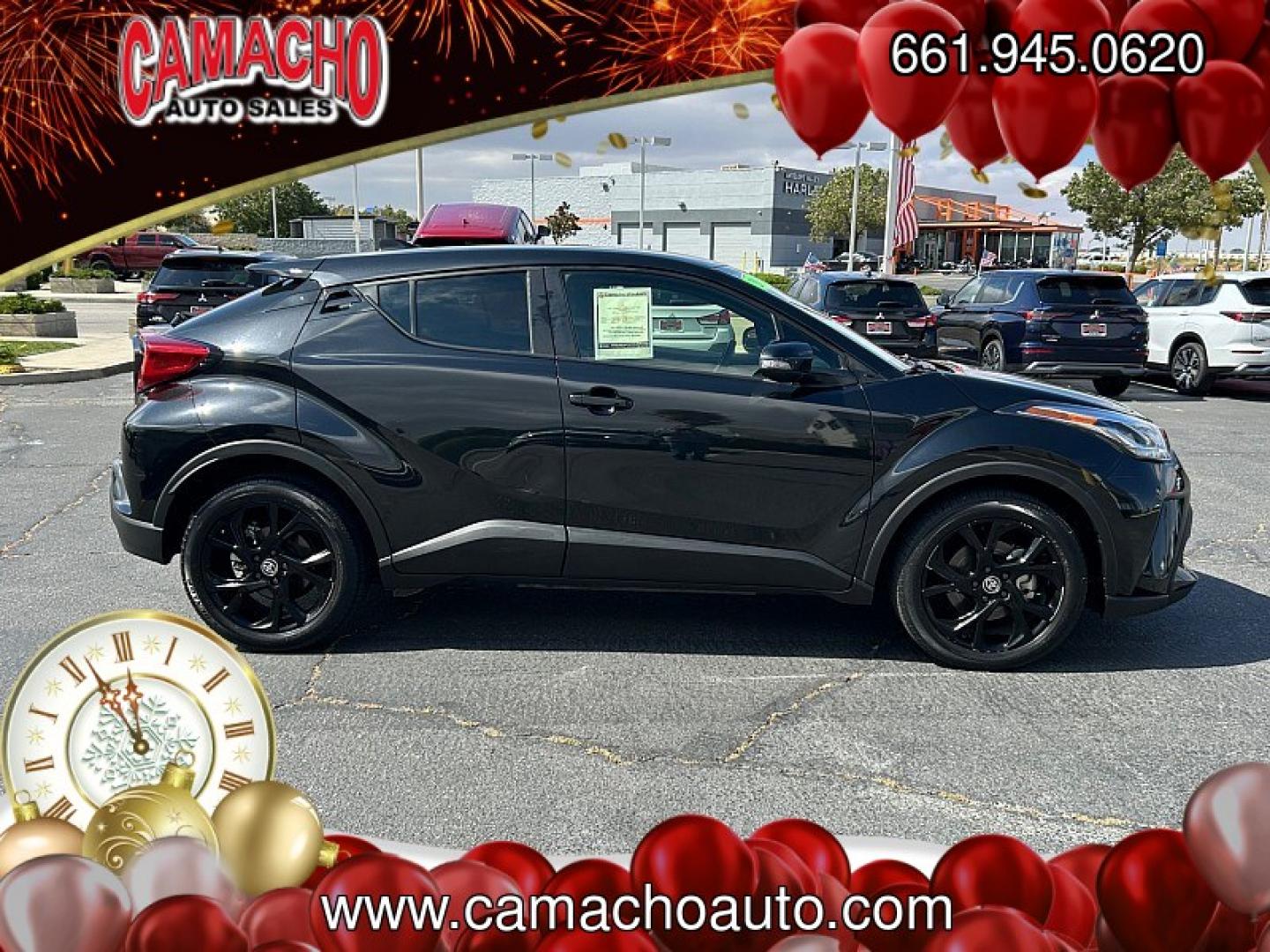 2021 BLACK Toyota C-HR (JTNKHMBX0M1) with an 4-Cyl 2.0 Liter engine, Automatic CVTi-S transmission, located at 412 Auto Vista Drive, Palmdale, CA, 93551, (661) 945-0620, 34.592636, -118.136681 - Photo#4