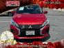 2024 BURGUNDY Mitsubishi Mirage G4 (ML32FUFJ7RH) with an 3-Cyl 1.2 Liter engine, Automatic CVT transmission, located at 412 Auto Vista Drive, Palmdale, CA, 93551, (661) 945-0620, 34.592636, -118.136681- Photo#1