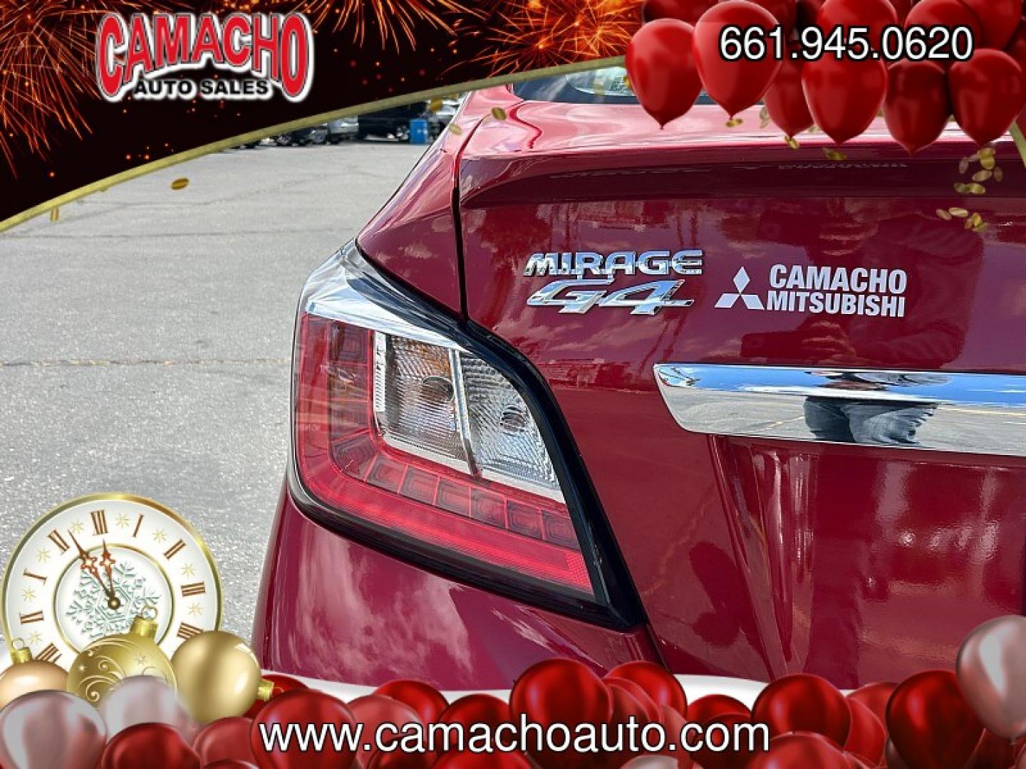 2024 BURGUNDY Mitsubishi Mirage G4 (ML32FUFJ7RH) with an 3-Cyl 1.2 Liter engine, Automatic CVT transmission, located at 412 Auto Vista Drive, Palmdale, CA, 93551, (661) 945-0620, 34.592636, -118.136681- Photo#17