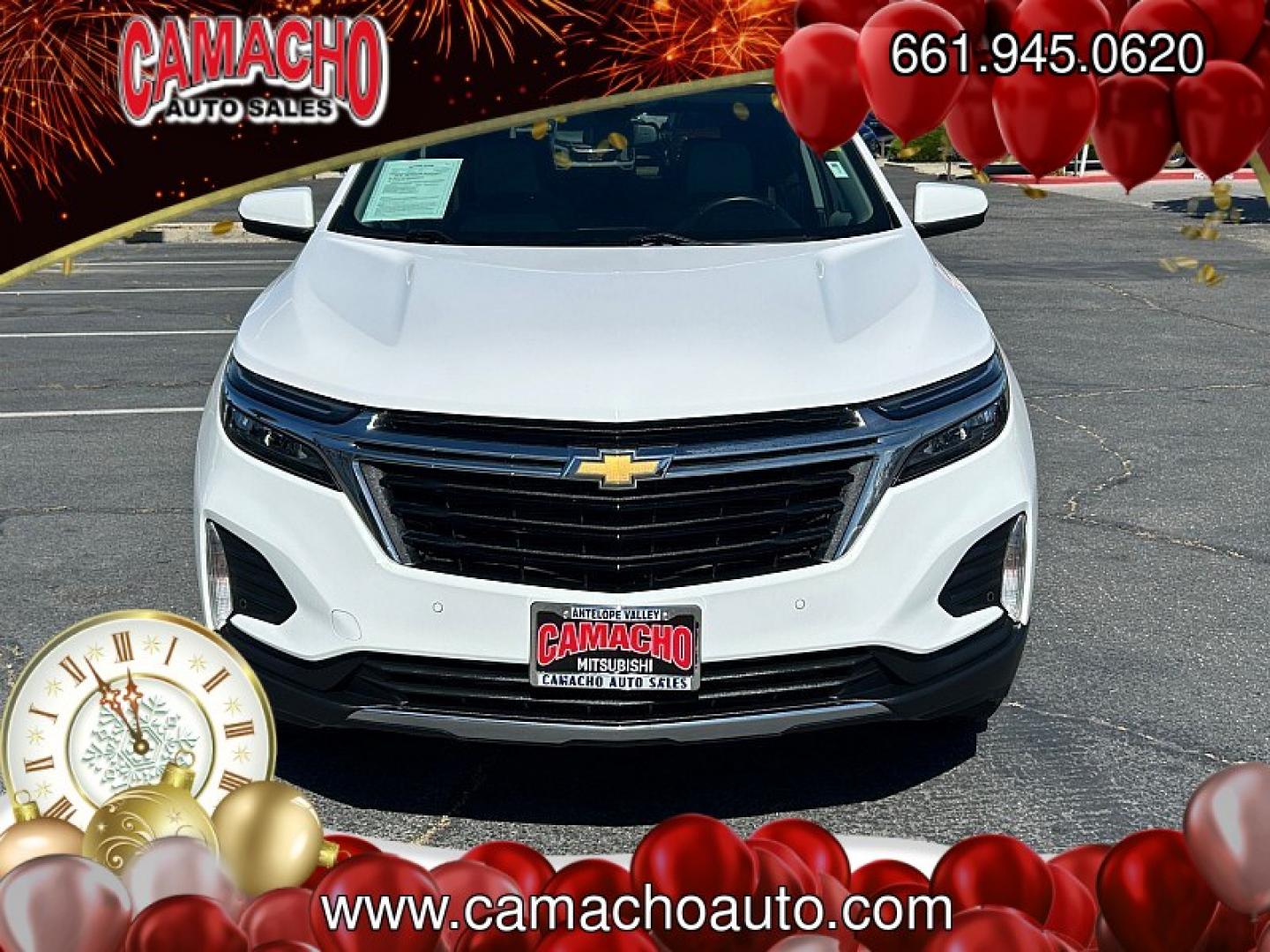 2024 WHITE Chevrolet Equinox (3GNAXUEG8RL) with an 4-Cyl Turbo 1.5 Liter engine, Automatic 6-Spd w/Overdrive transmission, located at 412 Auto Vista Drive, Palmdale, CA, 93551, (661) 945-0620, 34.592636, -118.136681- Photo#1