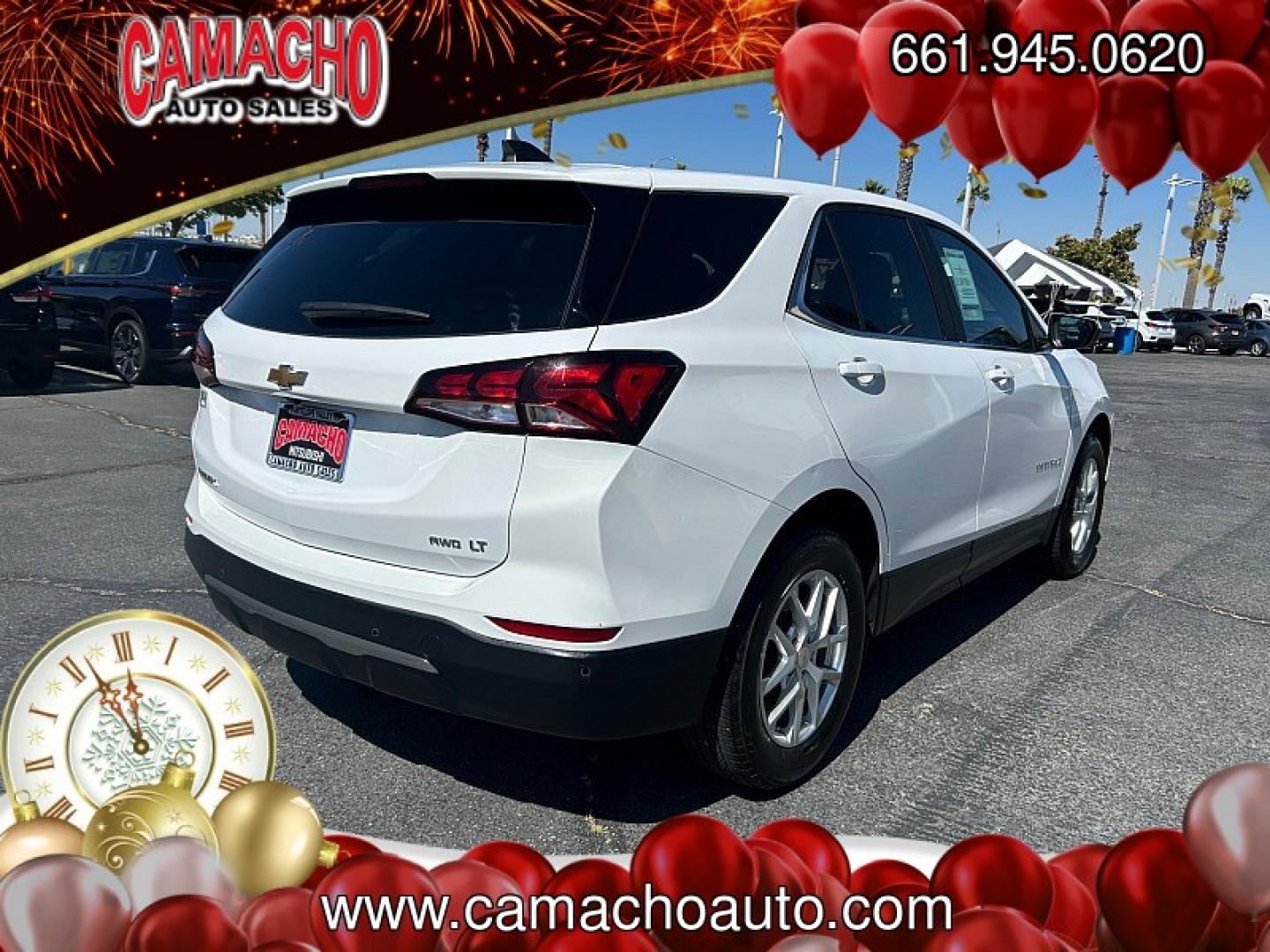 2024 WHITE Chevrolet Equinox (3GNAXUEG4RL) with an 4-Cyl Turbo 1.5 Liter engine, Automatic 6-Spd w/Overdrive transmission, located at 412 Auto Vista Drive, Palmdale, CA, 93551, (661) 945-0620, 34.592636, -118.136681- Photo#2