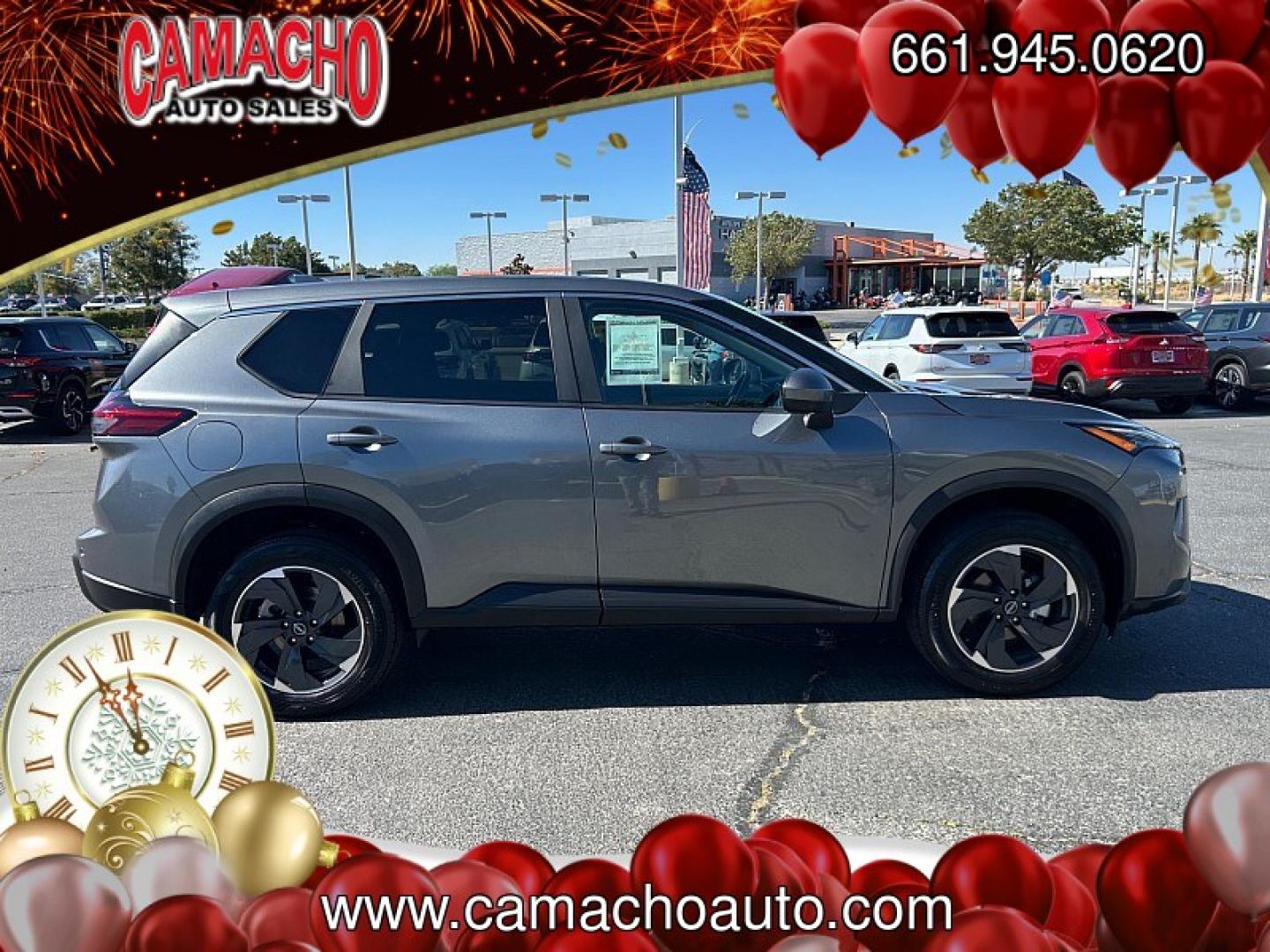 2024 GRAY Nissan Rogue (5N1BT3BA3RC) with an 3-Cyl Turbo 1.5 Liter engine, Automatic CVT transmission, located at 412 Auto Vista Drive, Palmdale, CA, 93551, (661) 945-0620, 34.592636, -118.136681- Photo#3