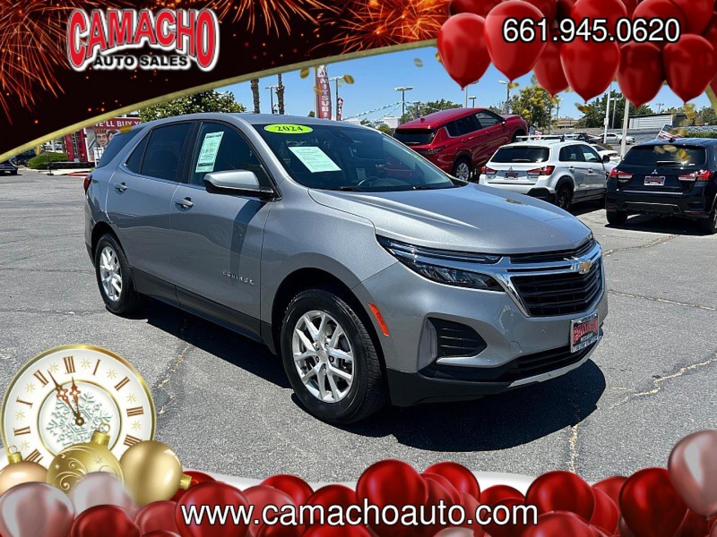 2024 GRAY Chevrolet Equinox (3GNAXUEG0RL) with an 4-Cyl Turbo 1.5 Liter engine, Automatic 6-Spd w/Overdrive transmission, located at 412 Auto Vista Drive, Palmdale, CA, 93551, (661) 945-0620, 34.592636, -118.136681- Photo#0