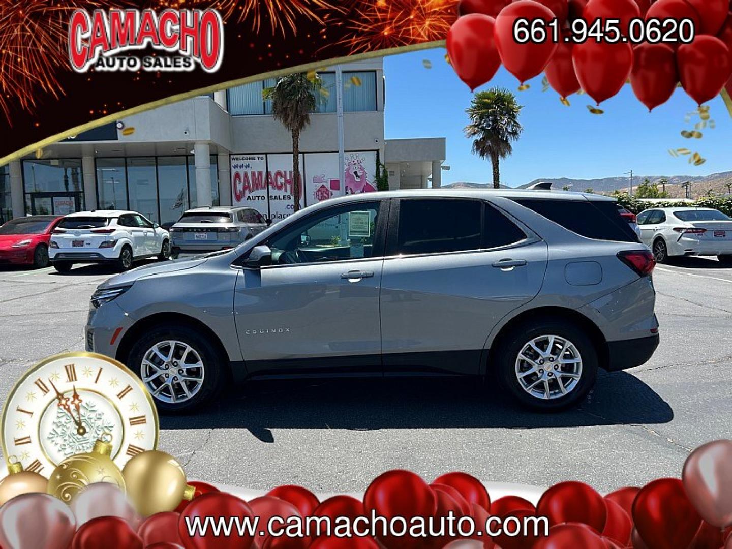 2024 GRAY Chevrolet Equinox (3GNAXUEG0RL) with an 4-Cyl Turbo 1.5 Liter engine, Automatic 6-Spd w/Overdrive transmission, located at 412 Auto Vista Drive, Palmdale, CA, 93551, (661) 945-0620, 34.592636, -118.136681- Photo#4