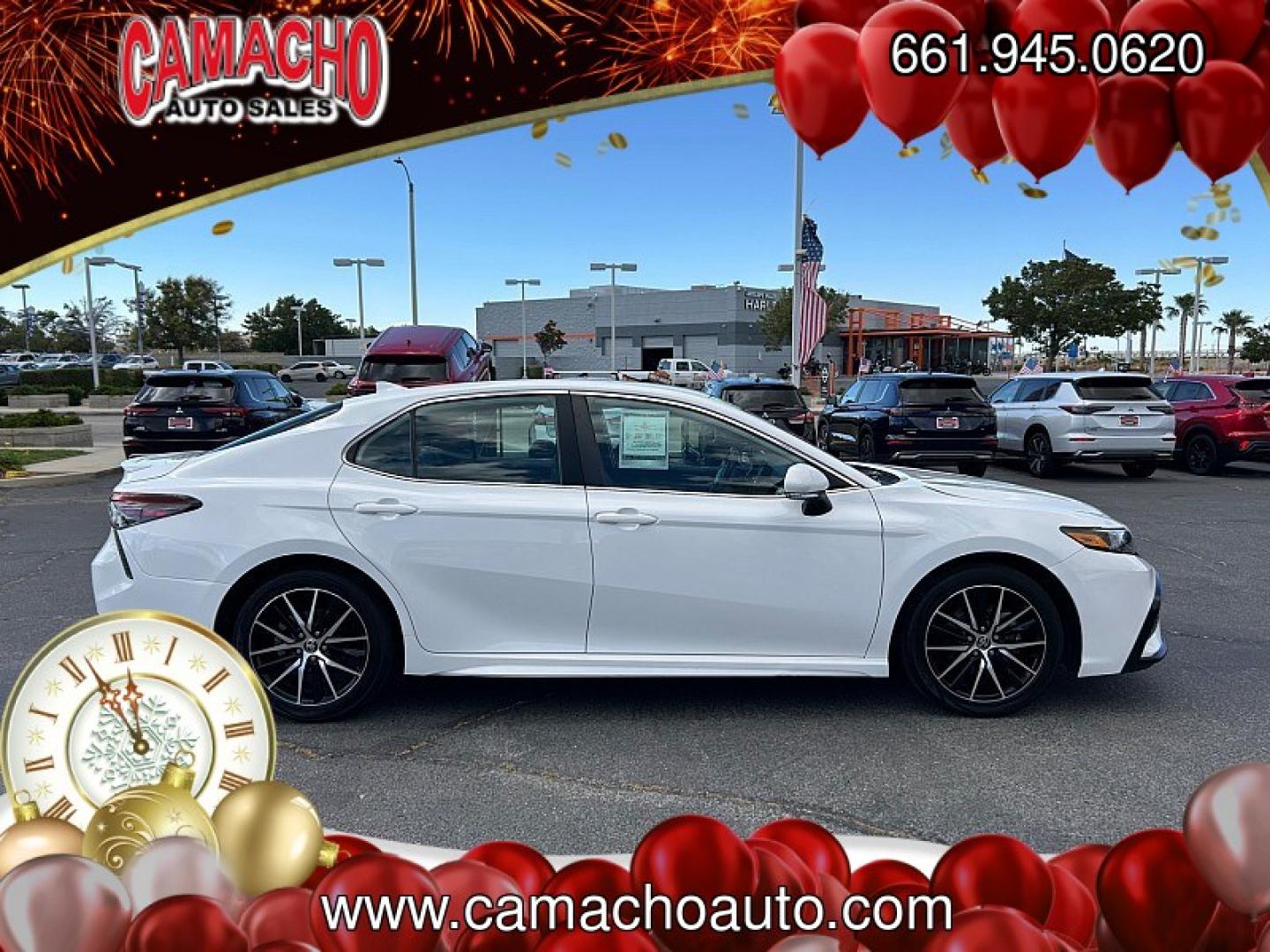 2023 WHITE Toyota Camry (4T1G11AK9PU) with an 4-Cyl 2.5 Liter engine, Automatic 8-Spd w/Sequential Shift transmission, located at 412 Auto Vista Drive, Palmdale, CA, 93551, (661) 945-0620, 34.592636, -118.136681 - Photo#7