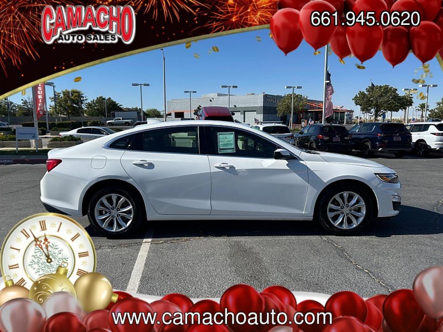 2025 WHITE Chevrolet Malibu (1G1ZD5STXSF) with an 4-Cyl Turbo 1.5 Liter engine, Automatic CVT transmission, located at 412 Auto Vista Drive, Palmdale, CA, 93551, (661) 945-0620, 34.592636, -118.136681- Photo#6
