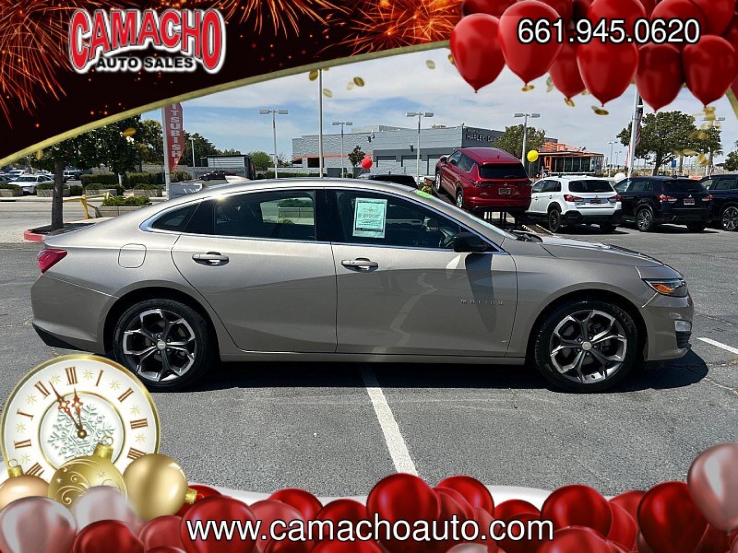 2022 GRAY Chevrolet Malibu (1G1ZD5ST6NF) with an 4-Cyl Turbo 1.5 Liter engine, Automatic CVT transmission, located at 412 Auto Vista Drive, Palmdale, CA, 93551, (661) 945-0620, 34.592636, -118.136681 - Photo#2
