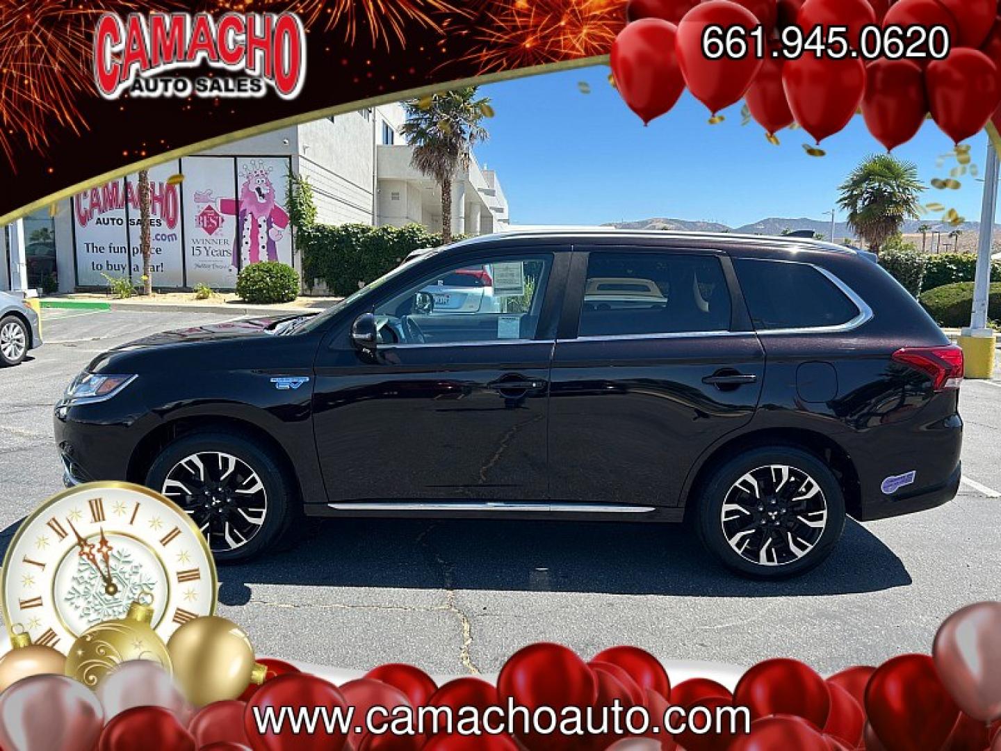 2018 RUBY BLACK Mitsubishi Outlander Plug-In Hybrid (JA4J24A58JZ) with an 4-Cyl Hybrid 2.0 Liter engine, Single-Speed Fixed Gear transmission, located at 412 Auto Vista Drive, Palmdale, CA, 93551, (661) 945-0620, 34.592636, -118.136681- Photo#5