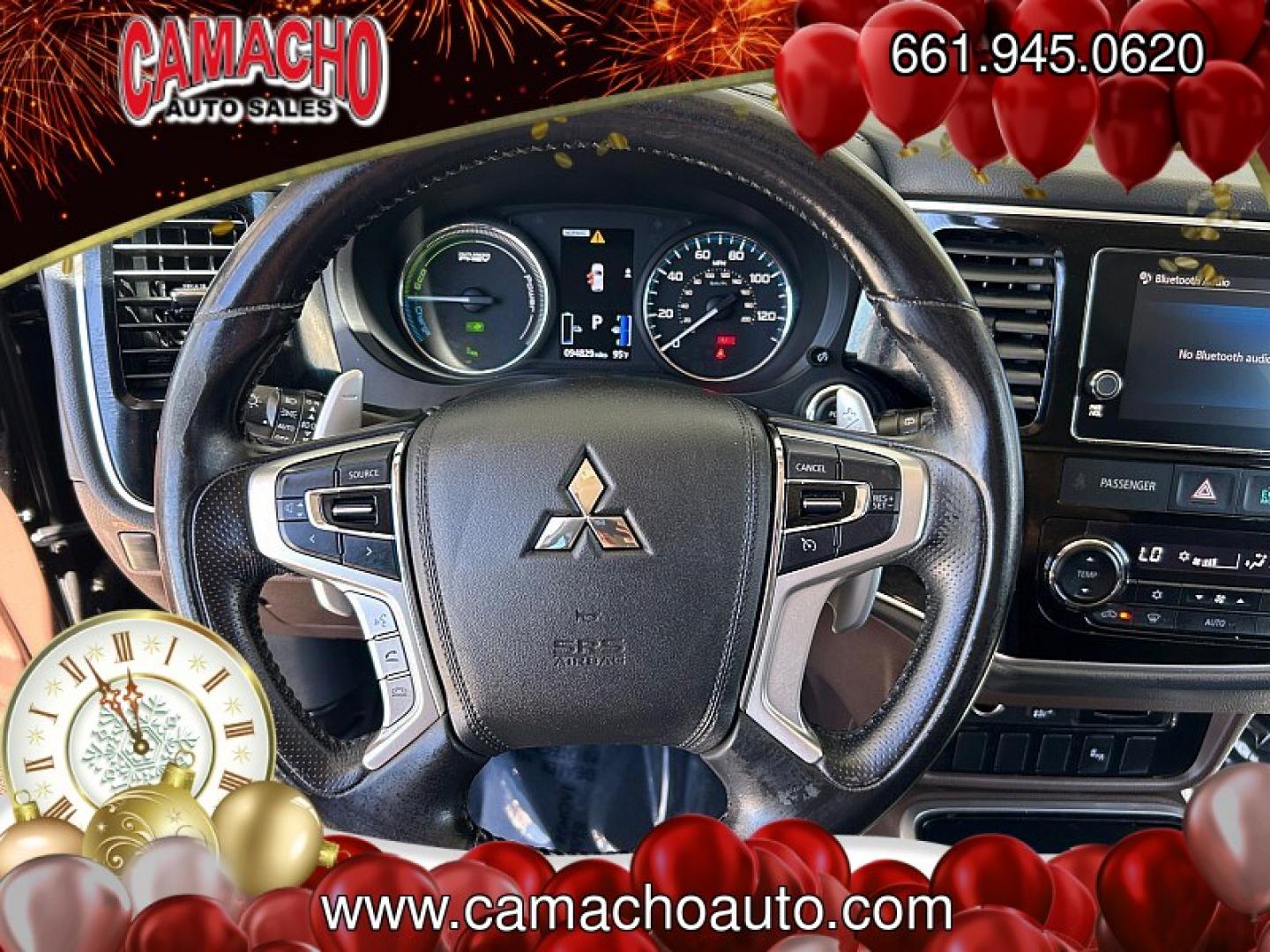 2018 RUBY BLACK Mitsubishi Outlander Plug-In Hybrid (JA4J24A58JZ) with an 4-Cyl Hybrid 2.0 Liter engine, Single-Speed Fixed Gear transmission, located at 412 Auto Vista Drive, Palmdale, CA, 93551, (661) 945-0620, 34.592636, -118.136681- Photo#22