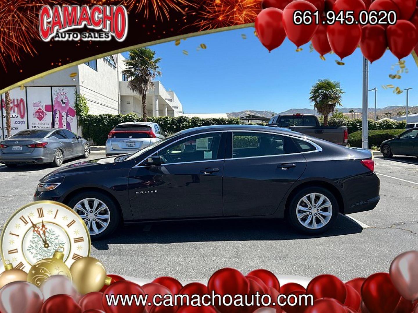2023 BLACK Chevrolet Malibu (1G1ZD5ST5PF) with an 4-Cyl Turbo 1.5 Liter engine, Automatic CVT transmission, located at 412 Auto Vista Drive, Palmdale, CA, 93551, (661) 945-0620, 34.592636, -118.136681- Photo#8