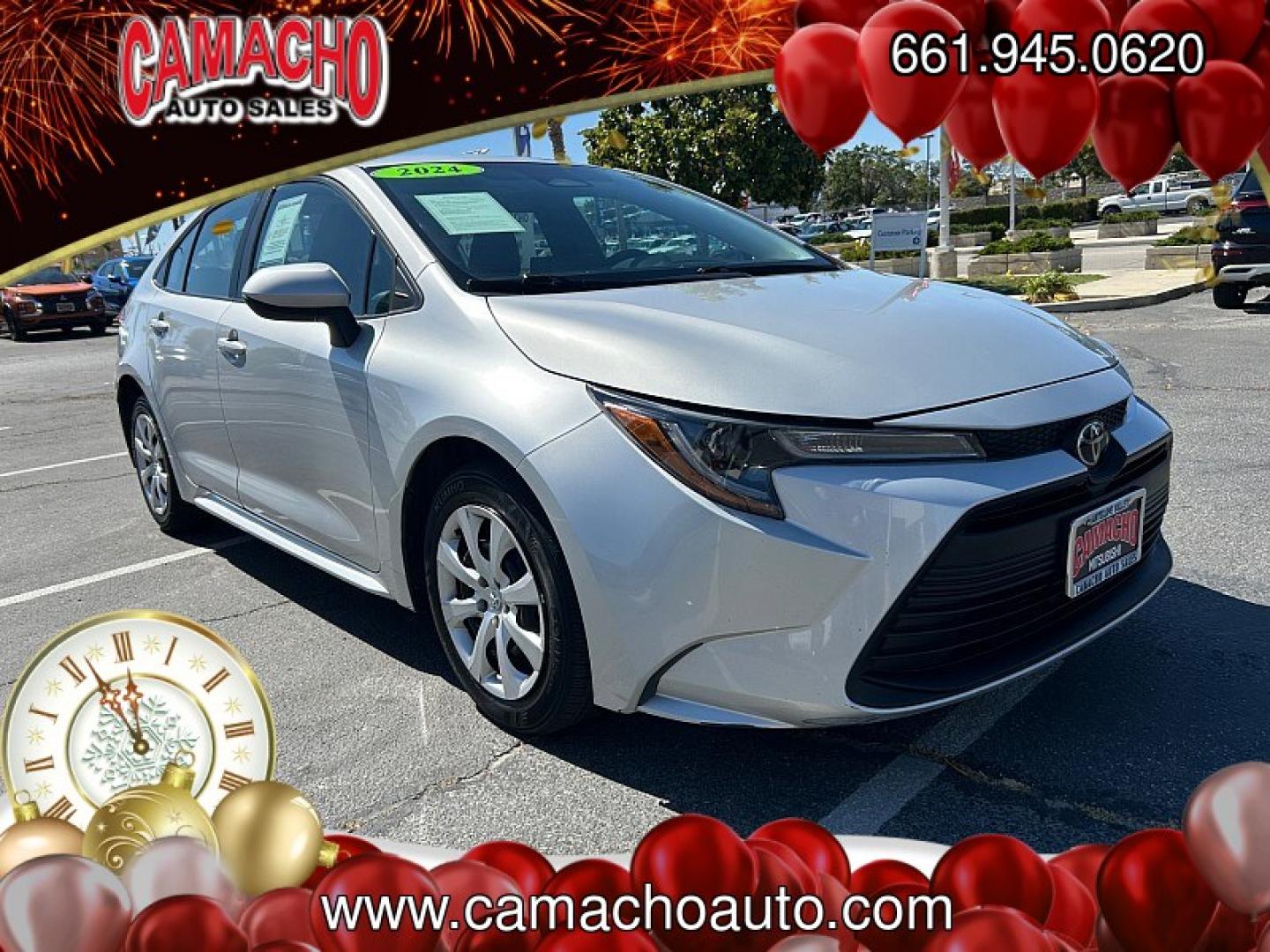2024 SILVER Toyota Corolla (5YFB4MDE9RP) with an 4-Cyl 2.0 Liter engine, Automatic CVT transmission, located at 412 Auto Vista Drive, Palmdale, CA, 93551, (661) 945-0620, 34.592636, -118.136681- Photo#0