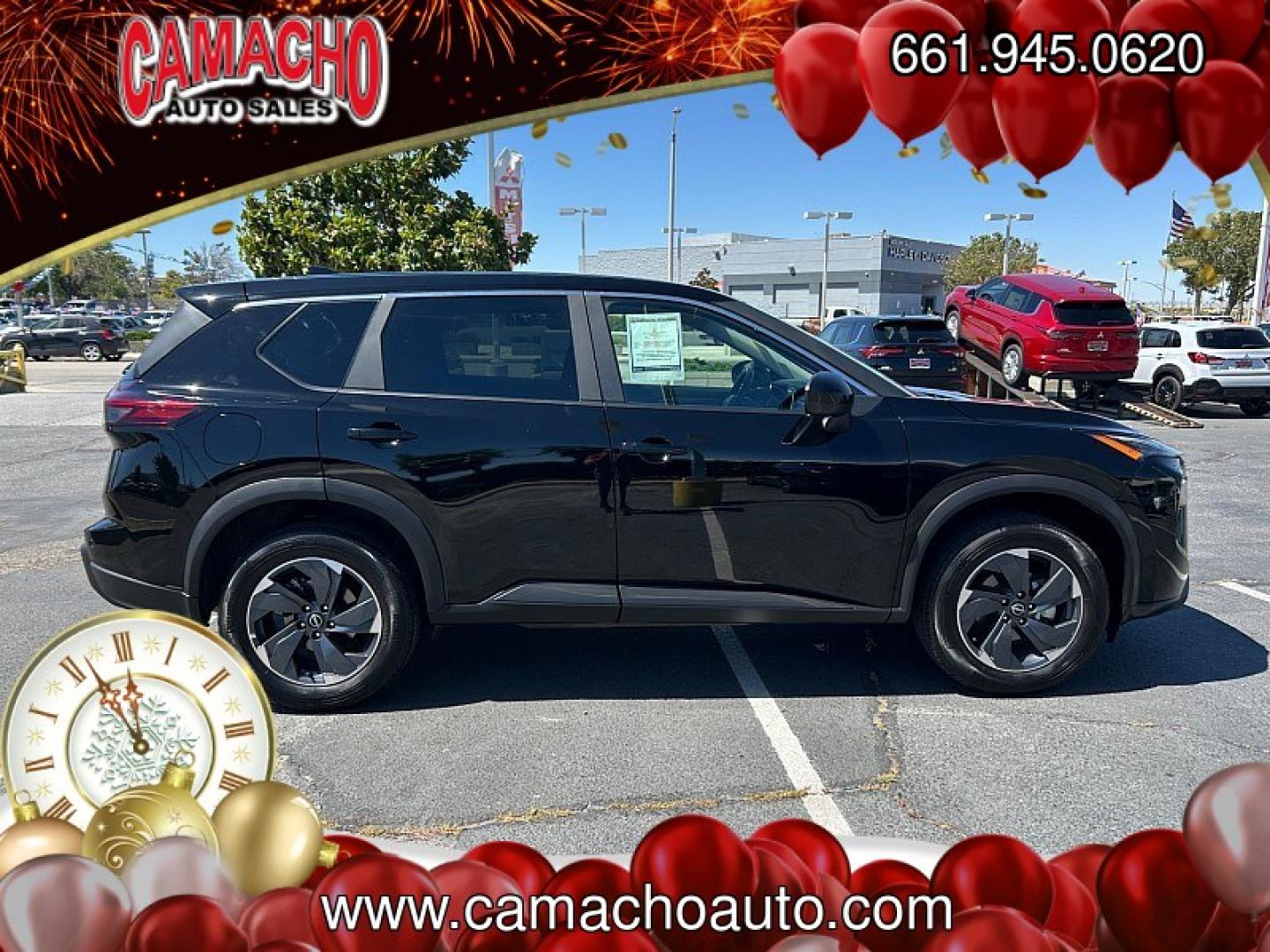 2025 BLACK Nissan Rogue (5N1BT3BA0SC) with an 3-Cyl Turbo 1.5 Liter engine, Automatic CVT transmission, located at 412 Auto Vista Drive, Palmdale, CA, 93551, (661) 945-0620, 34.592636, -118.136681- Photo#5