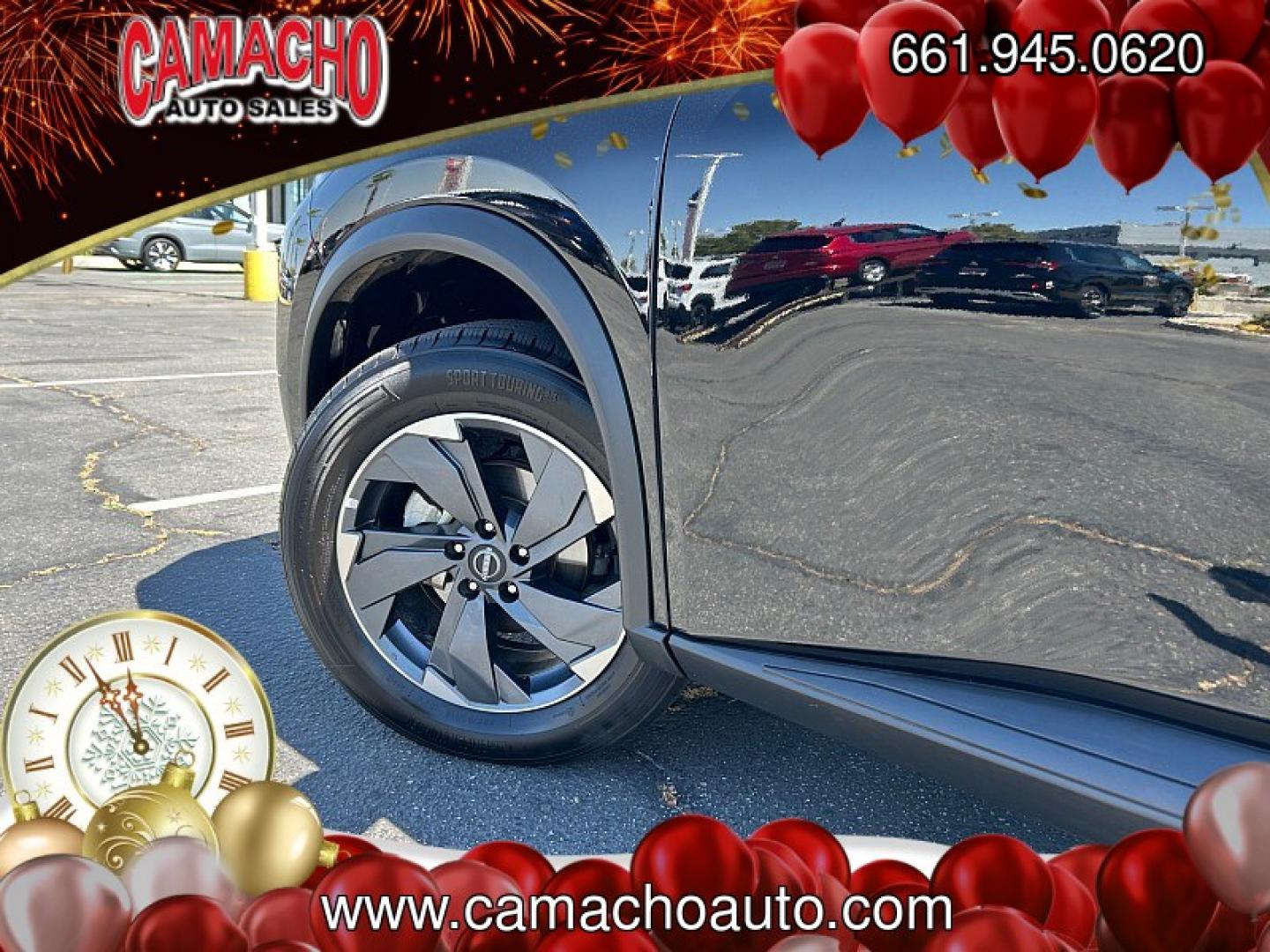 2025 BLACK Nissan Rogue (5N1BT3BA0SC) with an 3-Cyl Turbo 1.5 Liter engine, Automatic CVT transmission, located at 412 Auto Vista Drive, Palmdale, CA, 93551, (661) 945-0620, 34.592636, -118.136681- Photo#10