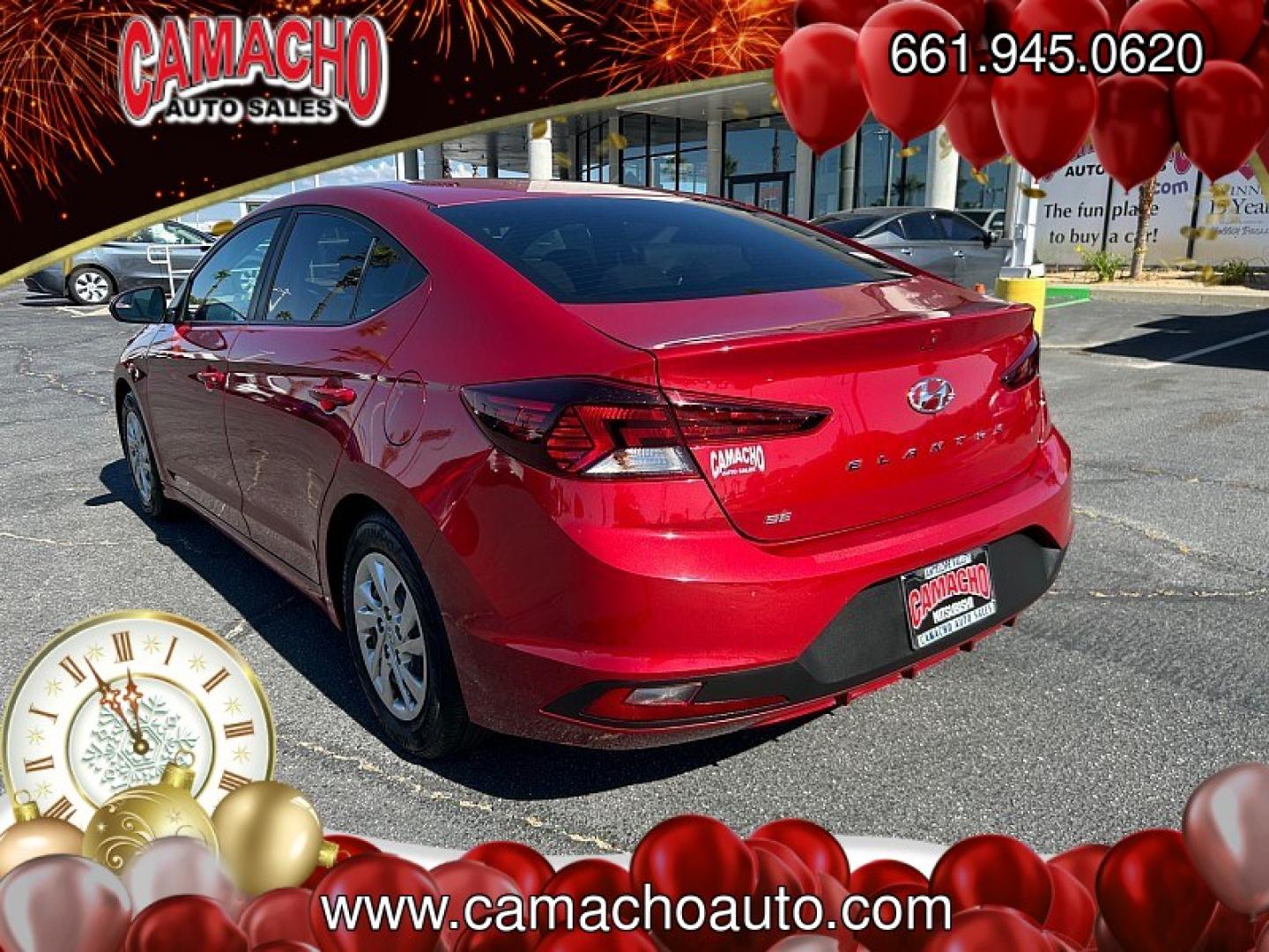 2020 RED Hyundai Elantra (KMHD74LFXLU) with an 4-Cyl 2.0 Liter engine, Automatic IVT transmission, located at 412 Auto Vista Drive, Palmdale, CA, 93551, (661) 945-0620, 34.592636, -118.136681- Photo#4