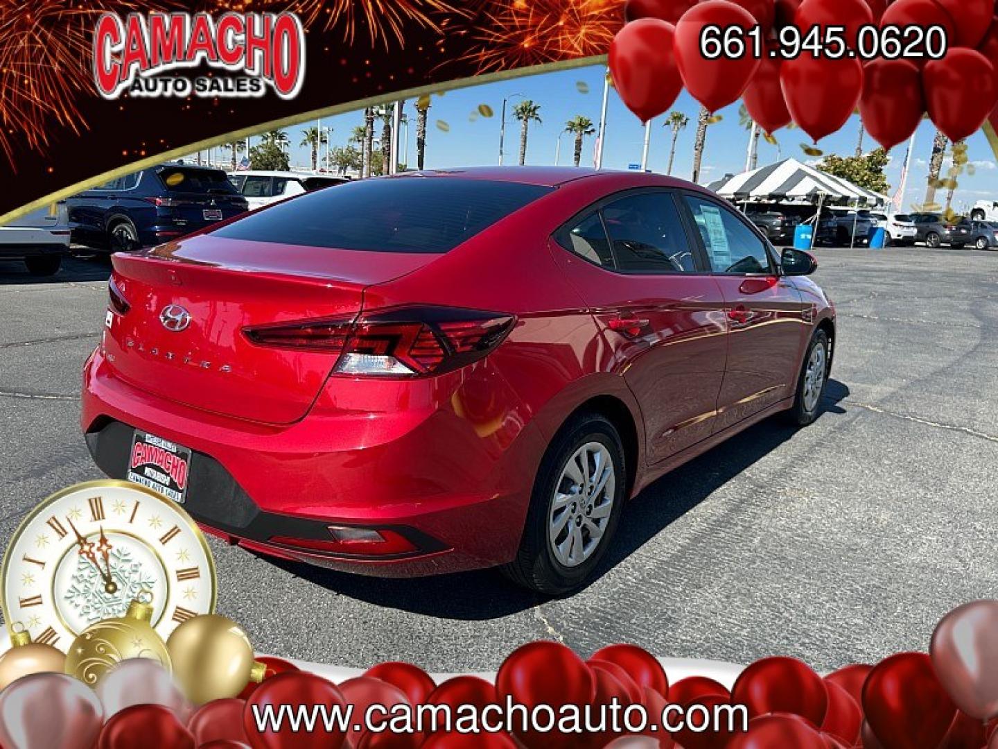 2020 RED Hyundai Elantra (KMHD74LFXLU) with an 4-Cyl 2.0 Liter engine, Automatic IVT transmission, located at 412 Auto Vista Drive, Palmdale, CA, 93551, (661) 945-0620, 34.592636, -118.136681- Photo#8