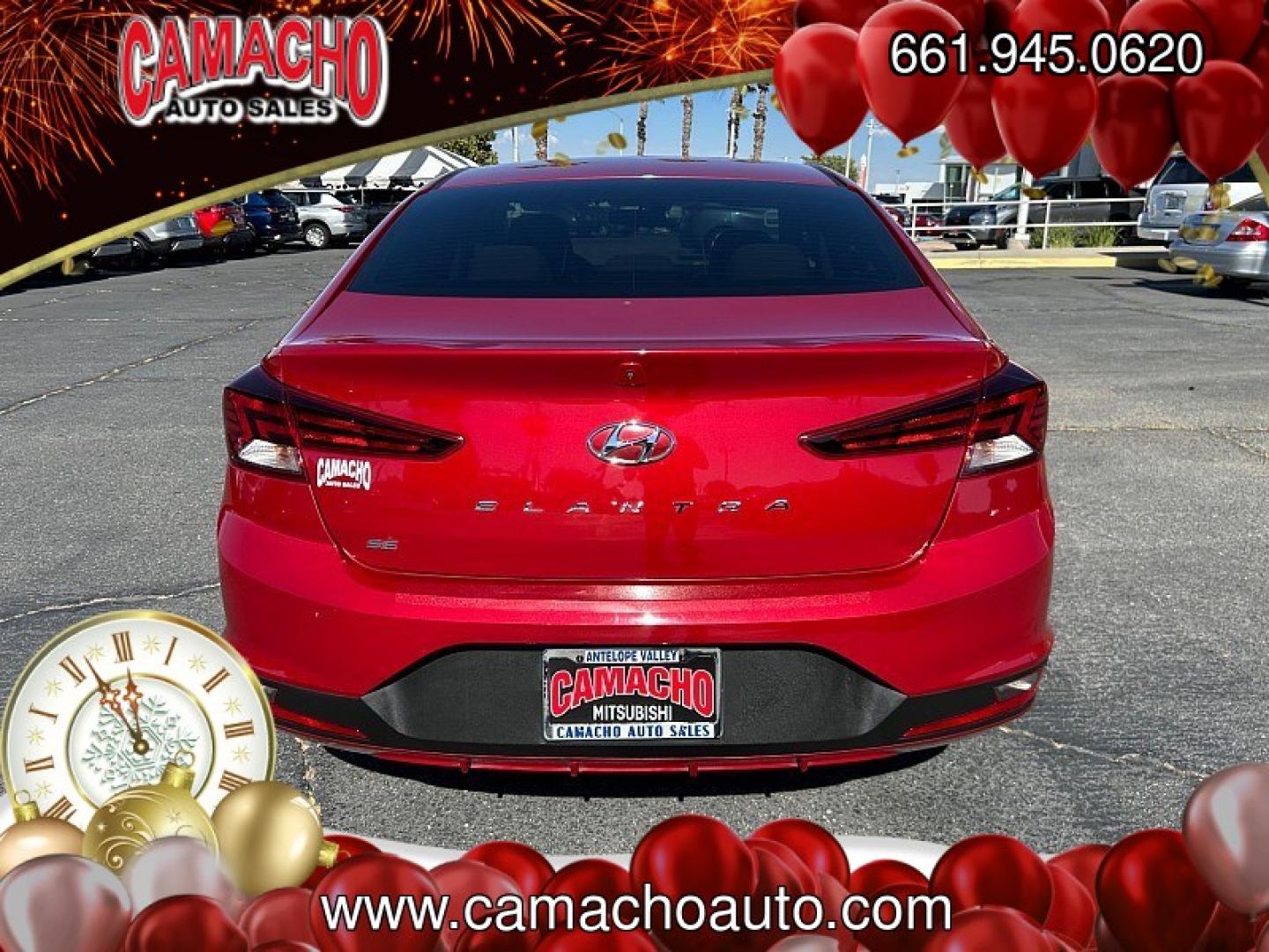 2020 RED Hyundai Elantra (KMHD74LFXLU) with an 4-Cyl 2.0 Liter engine, Automatic IVT transmission, located at 412 Auto Vista Drive, Palmdale, CA, 93551, (661) 945-0620, 34.592636, -118.136681- Photo#9