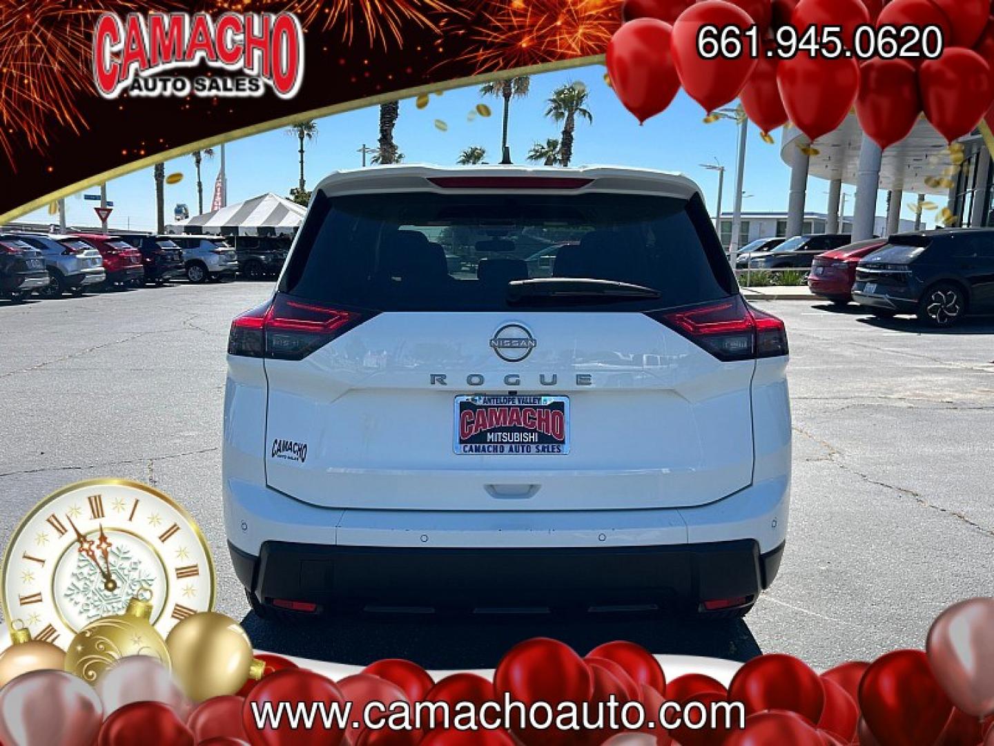 2024 White Nissan Rogue (5N1BT3AA4RC) with an 3-Cyl Turbo 1.5 Liter engine, Automatic CVT transmission, located at 412 Auto Vista Drive, Palmdale, CA, 93551, (661) 945-0620, 34.592636, -118.136681- Photo#3