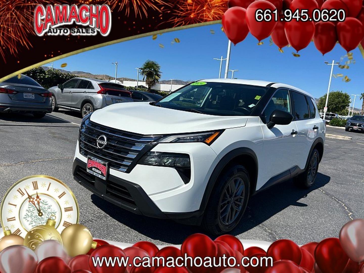 2024 White Nissan Rogue (5N1BT3AA4RC) with an 3-Cyl Turbo 1.5 Liter engine, Automatic CVT transmission, located at 412 Auto Vista Drive, Palmdale, CA, 93551, (661) 945-0620, 34.592636, -118.136681- Photo#6