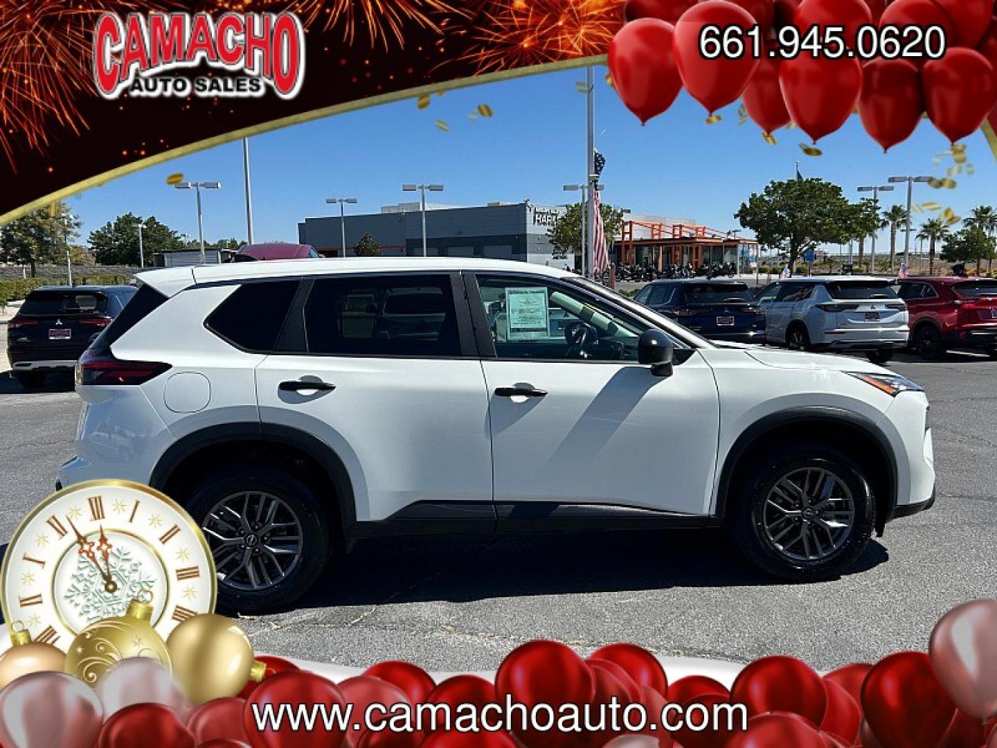 2024 White Nissan Rogue (5N1BT3AA4RC) with an 3-Cyl Turbo 1.5 Liter engine, Automatic CVT transmission, located at 412 Auto Vista Drive, Palmdale, CA, 93551, (661) 945-0620, 34.592636, -118.136681- Photo#7