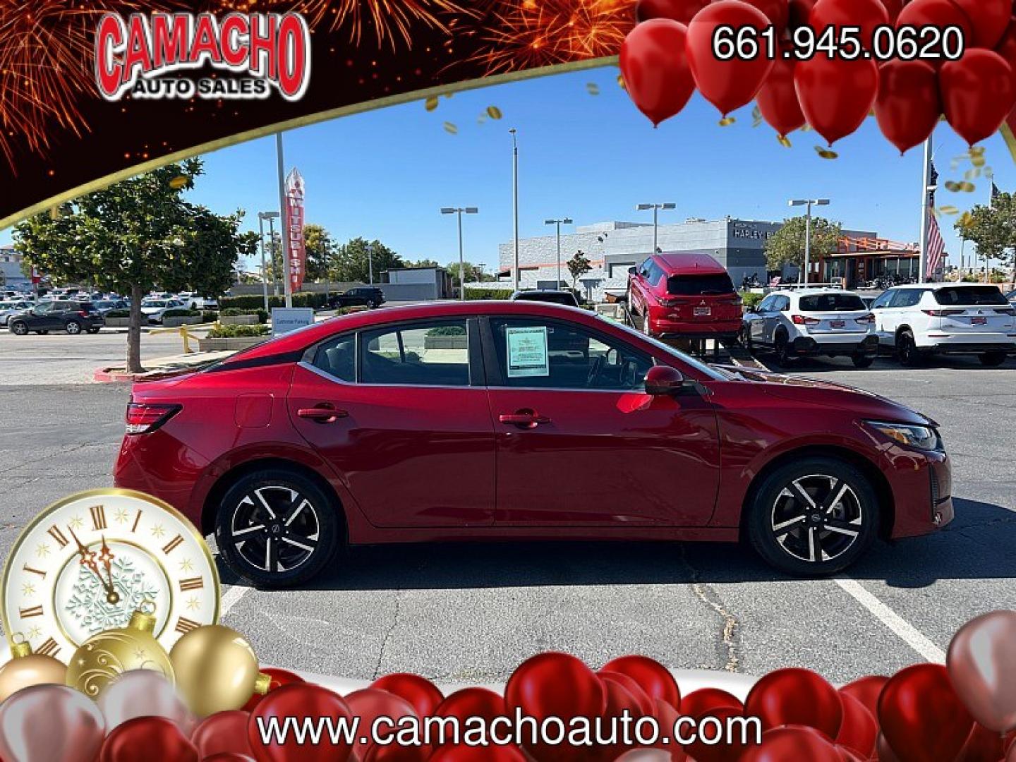 2024 RED Nissan Sentra (3N1AB8CV5RY) with an 4-Cyl 2.0 Liter engine, Automatic CVT w/Xtronic transmission, located at 412 Auto Vista Drive, Palmdale, CA, 93551, (661) 945-0620, 34.592636, -118.136681- Photo#7