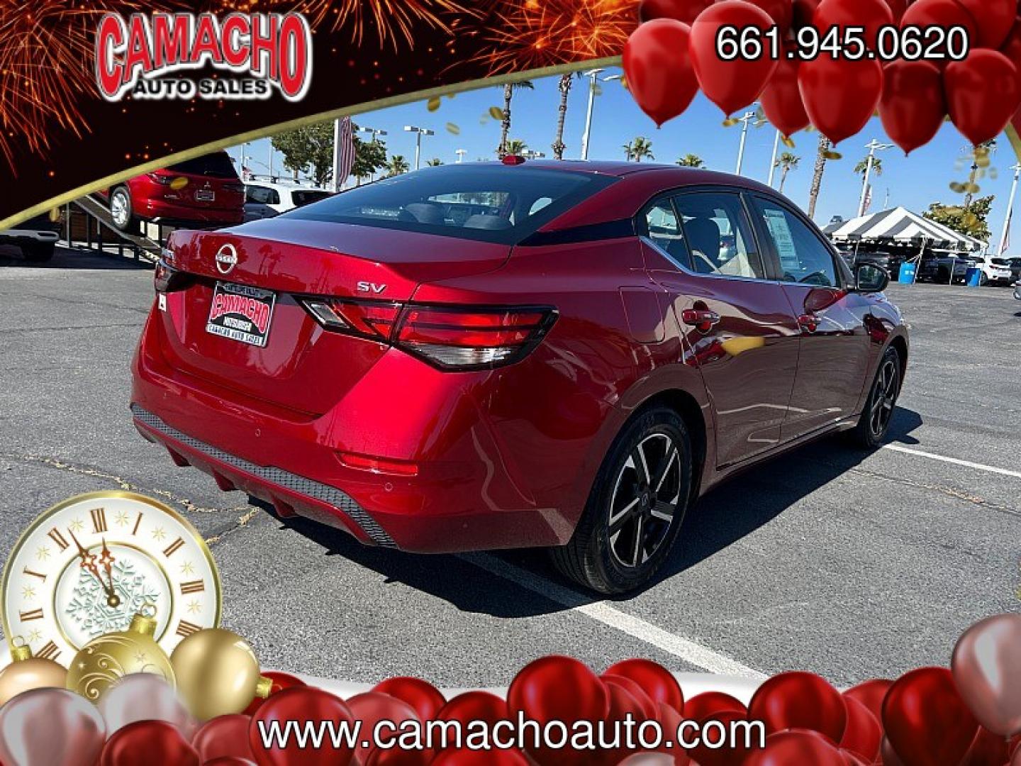 2024 RED Nissan Sentra (3N1AB8CV5RY) with an 4-Cyl 2.0 Liter engine, Automatic CVT w/Xtronic transmission, located at 412 Auto Vista Drive, Palmdale, CA, 93551, (661) 945-0620, 34.592636, -118.136681- Photo#8