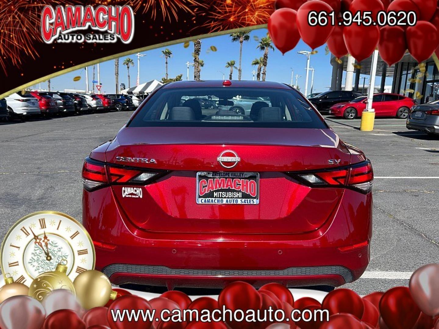 2024 RED Nissan Sentra (3N1AB8CV5RY) with an 4-Cyl 2.0 Liter engine, Automatic CVT w/Xtronic transmission, located at 412 Auto Vista Drive, Palmdale, CA, 93551, (661) 945-0620, 34.592636, -118.136681- Photo#9