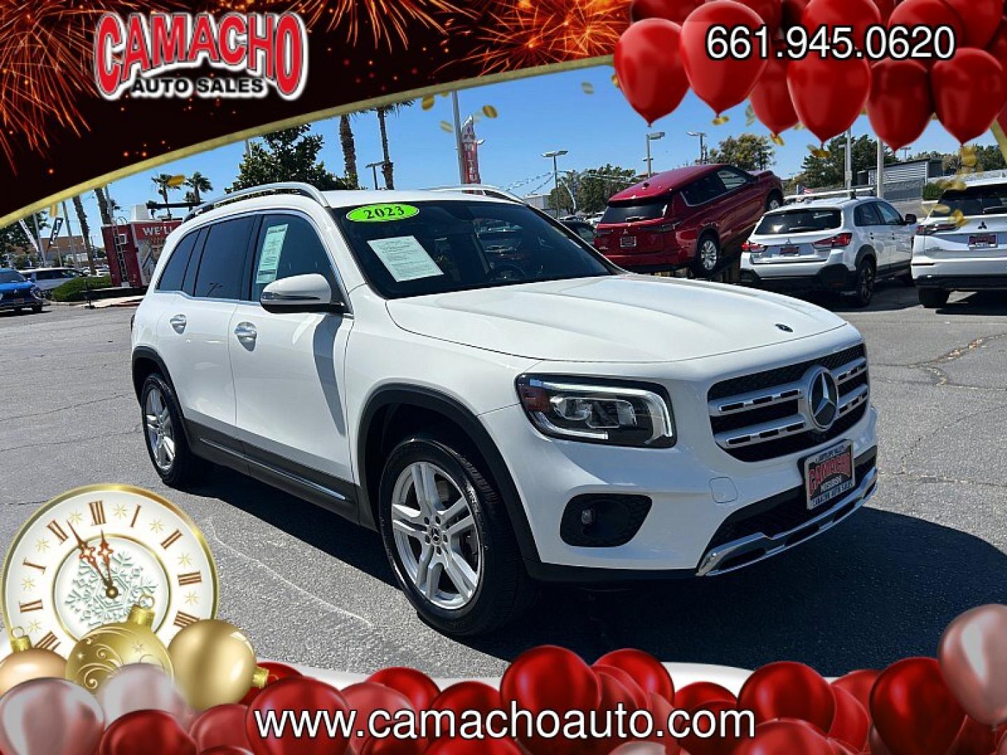 2023 White Mercedes-Benz GLB (W1N4M4GBXPW) with an 4-Cyl Turbo 2.0 Liter engine, Automatic transmission, located at 412 Auto Vista Drive, Palmdale, CA, 93551, (661) 945-0620, 34.592636, -118.136681 - Photo#0