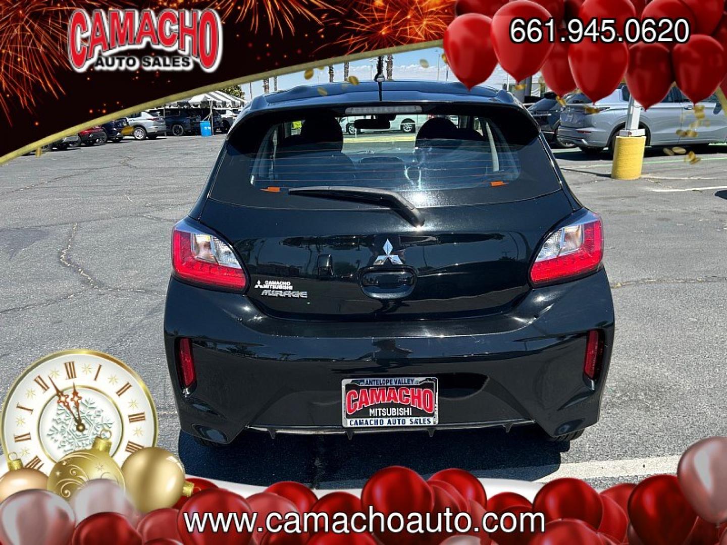 2022 Black Mitsubishi Mirage (ML32AUHJ8NH) with an 3-Cyl 1.2 Liter engine, Automatic CVT transmission, located at 412 Auto Vista Drive, Palmdale, CA, 93551, (661) 945-0620, 34.592636, -118.136681- Photo#7