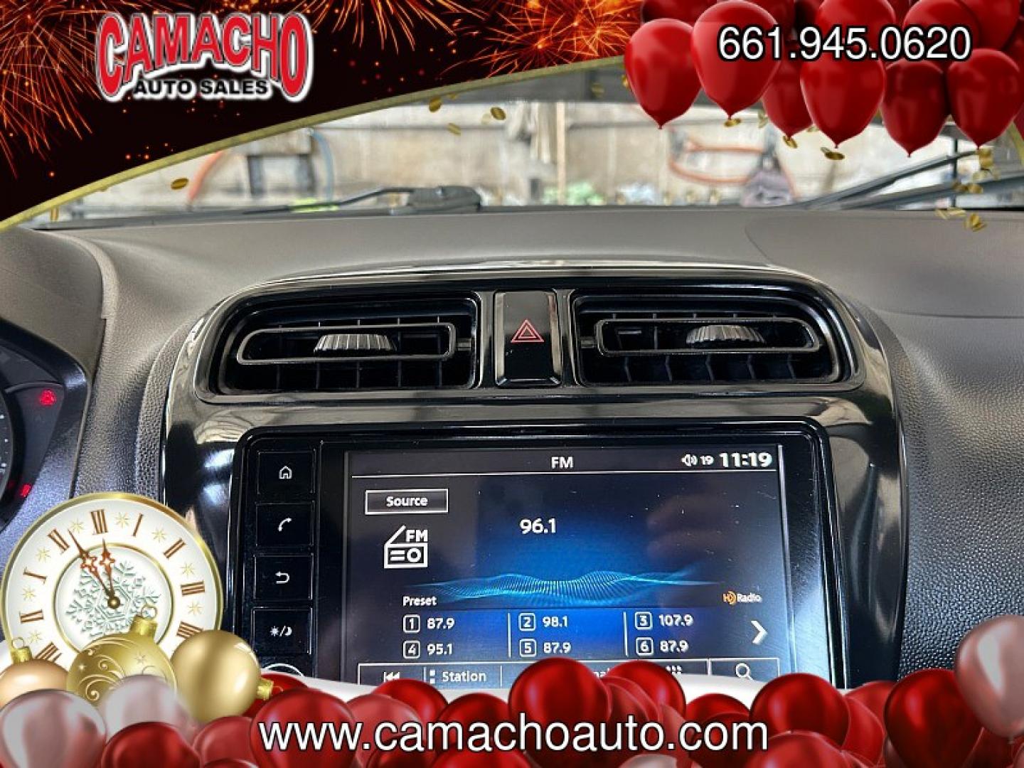 2022 Black Mitsubishi Mirage (ML32AUHJ8NH) with an 3-Cyl 1.2 Liter engine, Automatic CVT transmission, located at 412 Auto Vista Drive, Palmdale, CA, 93551, (661) 945-0620, 34.592636, -118.136681- Photo#10