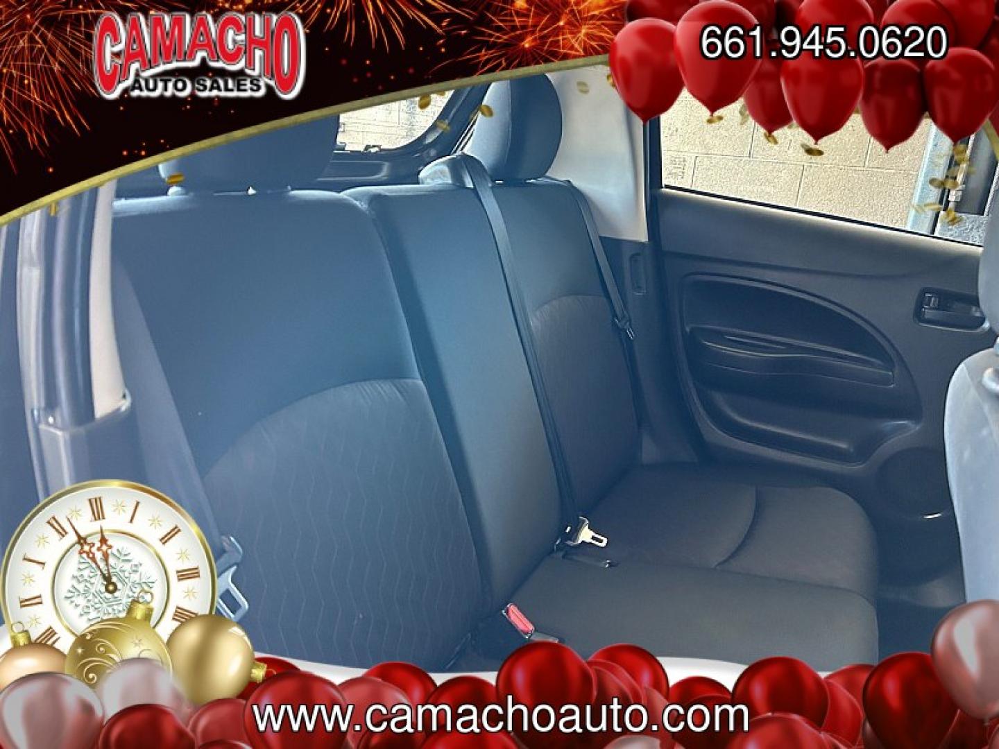 2022 Black Mitsubishi Mirage (ML32AUHJ8NH) with an 3-Cyl 1.2 Liter engine, Automatic CVT transmission, located at 412 Auto Vista Drive, Palmdale, CA, 93551, (661) 945-0620, 34.592636, -118.136681- Photo#20