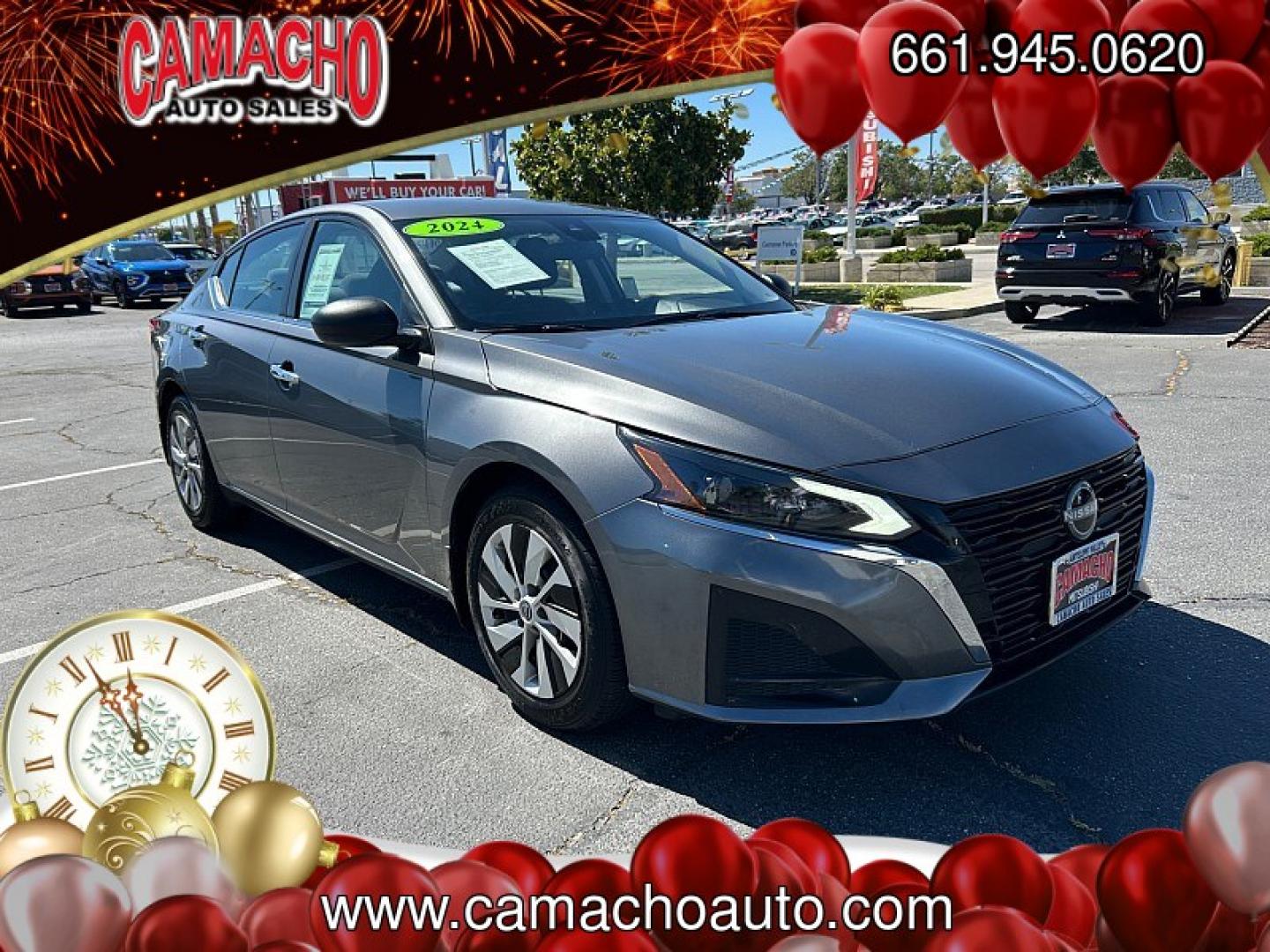 2024 Gray Nissan Altima (1N4BL4BV1RN) with an 4-Cyl 2.5 Liter engine, Automatic Xtronic CVT transmission, located at 412 Auto Vista Drive, Palmdale, CA, 93551, (661) 945-0620, 34.592636, -118.136681- Photo#0