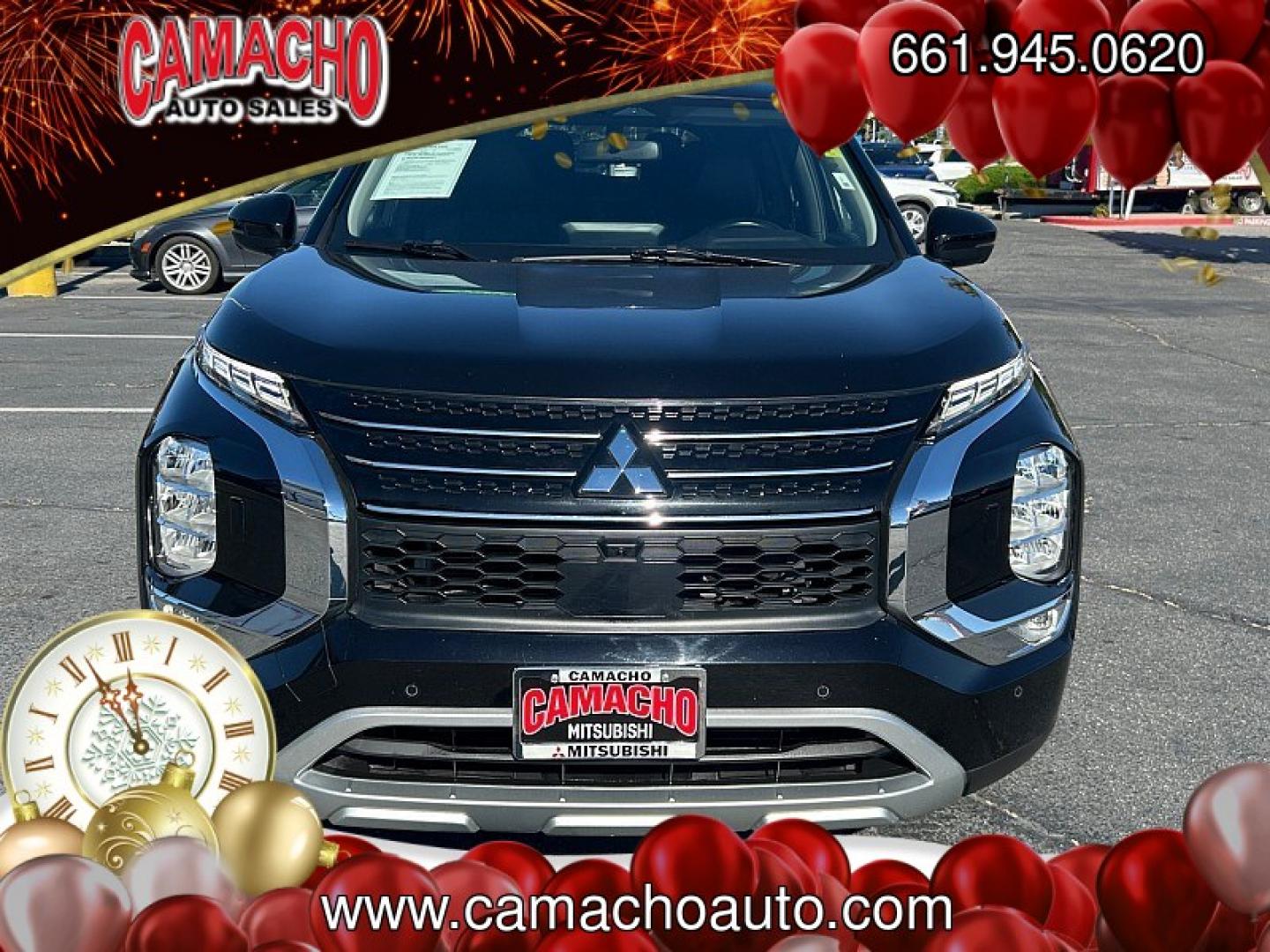 2024 Black Mitsubishi Outlander (JA4J4VA80RZ) with an 4-Cyl 2.5 Liter engine, Automatic CVT transmission, located at 412 Auto Vista Drive, Palmdale, CA, 93551, (661) 945-0620, 34.592636, -118.136681- Photo#1