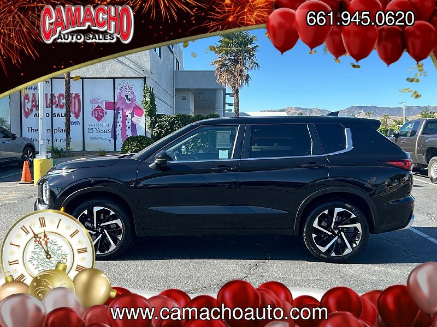 2024 Black Mitsubishi Outlander (JA4J4VA80RZ) with an 4-Cyl 2.5 Liter engine, Automatic CVT transmission, located at 412 Auto Vista Drive, Palmdale, CA, 93551, (661) 945-0620, 34.592636, -118.136681- Photo#5